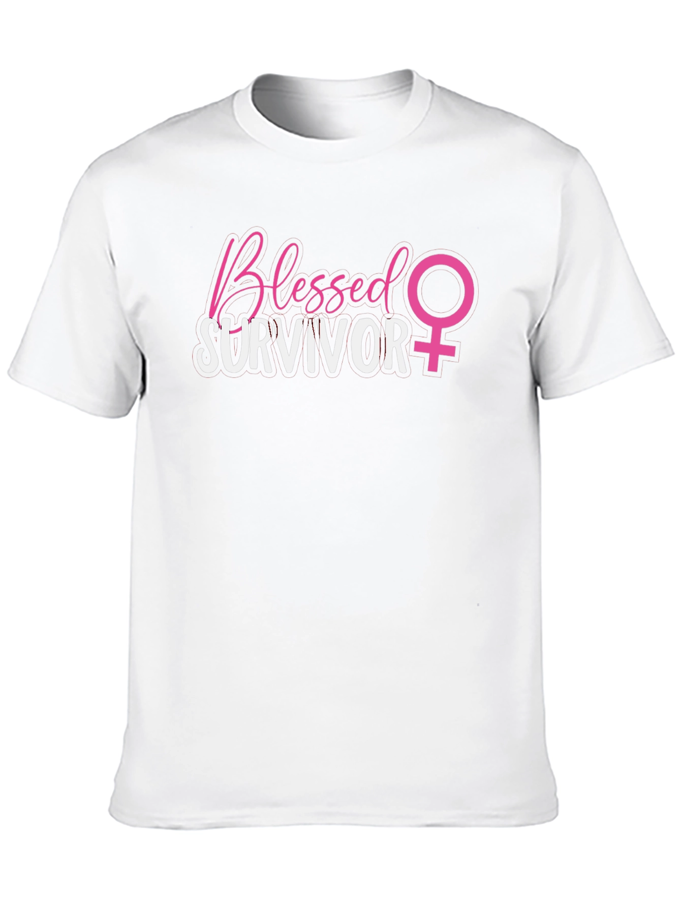 Blessed Survivor T-Shirt - Breast Cancer Awareness