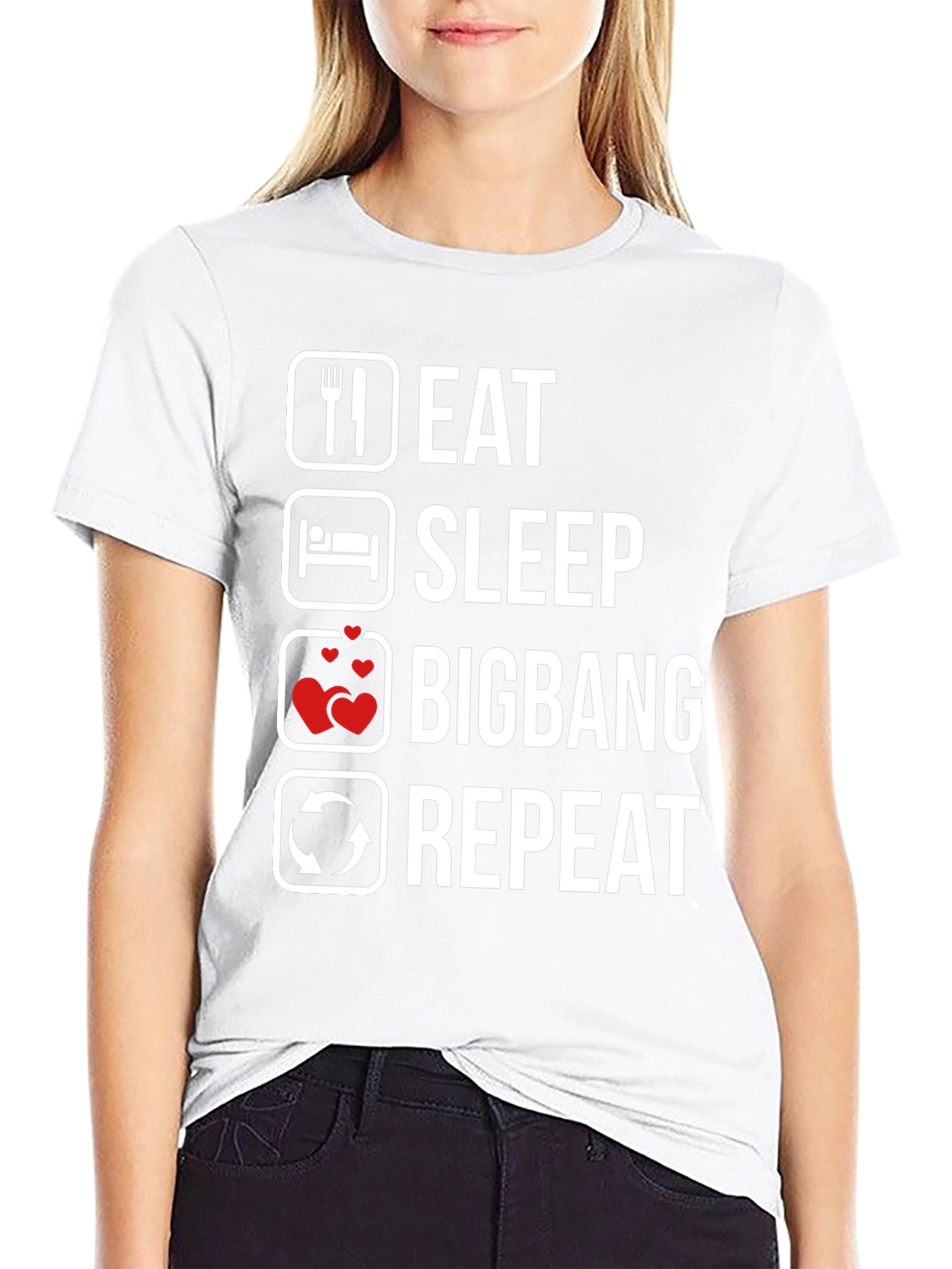 Eat Sleep Bigbang Repeat Graphic T-Shirt