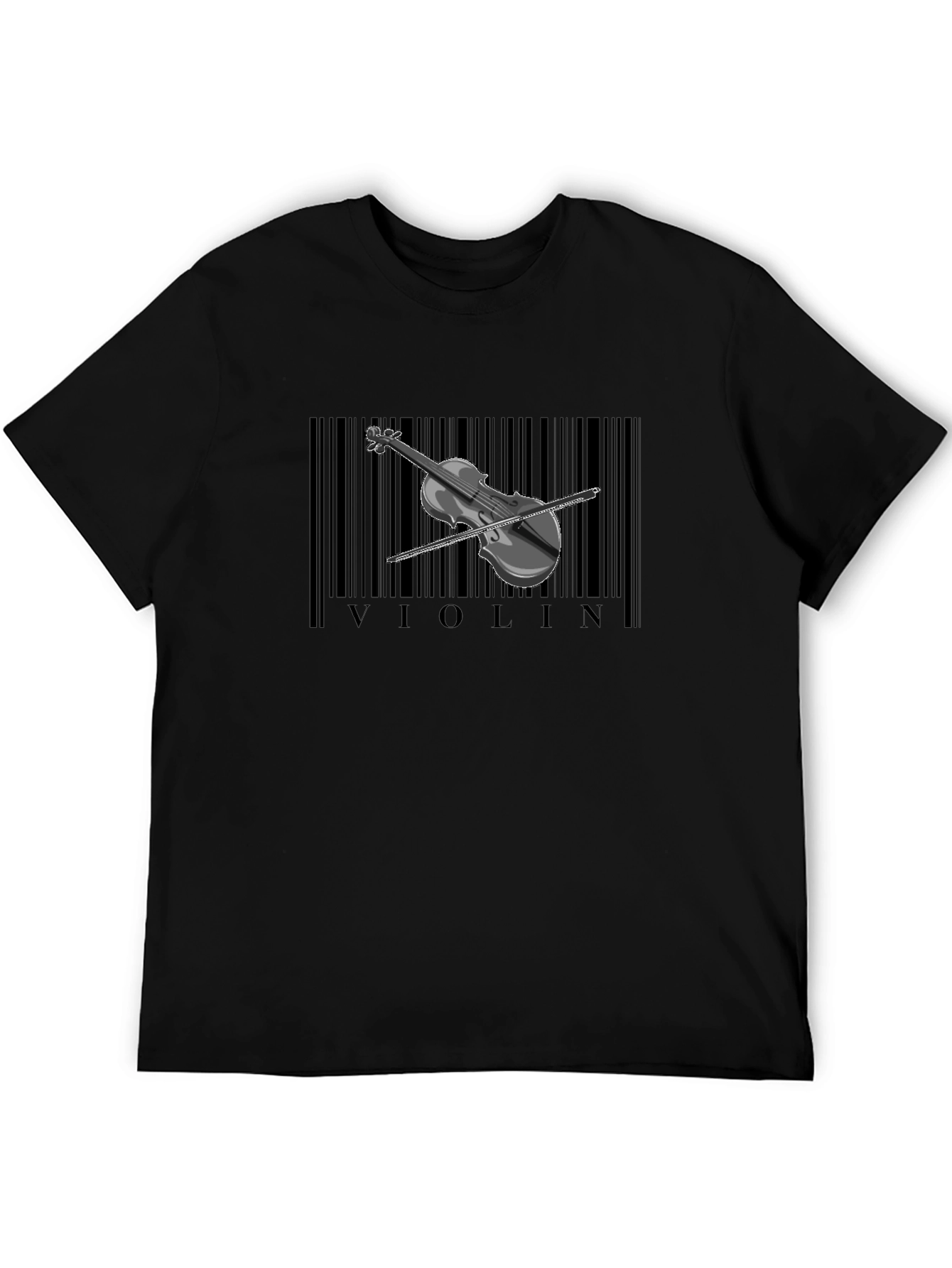Violin Barcode Graphic Tee