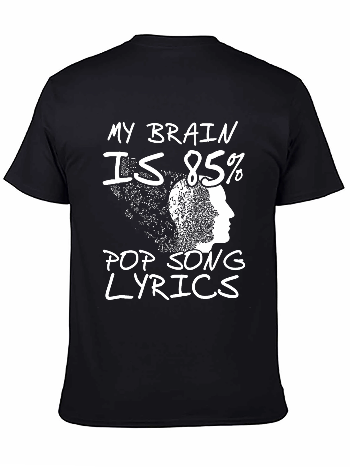 Pop Song Lyrics T-Shirt - Novelty Tee