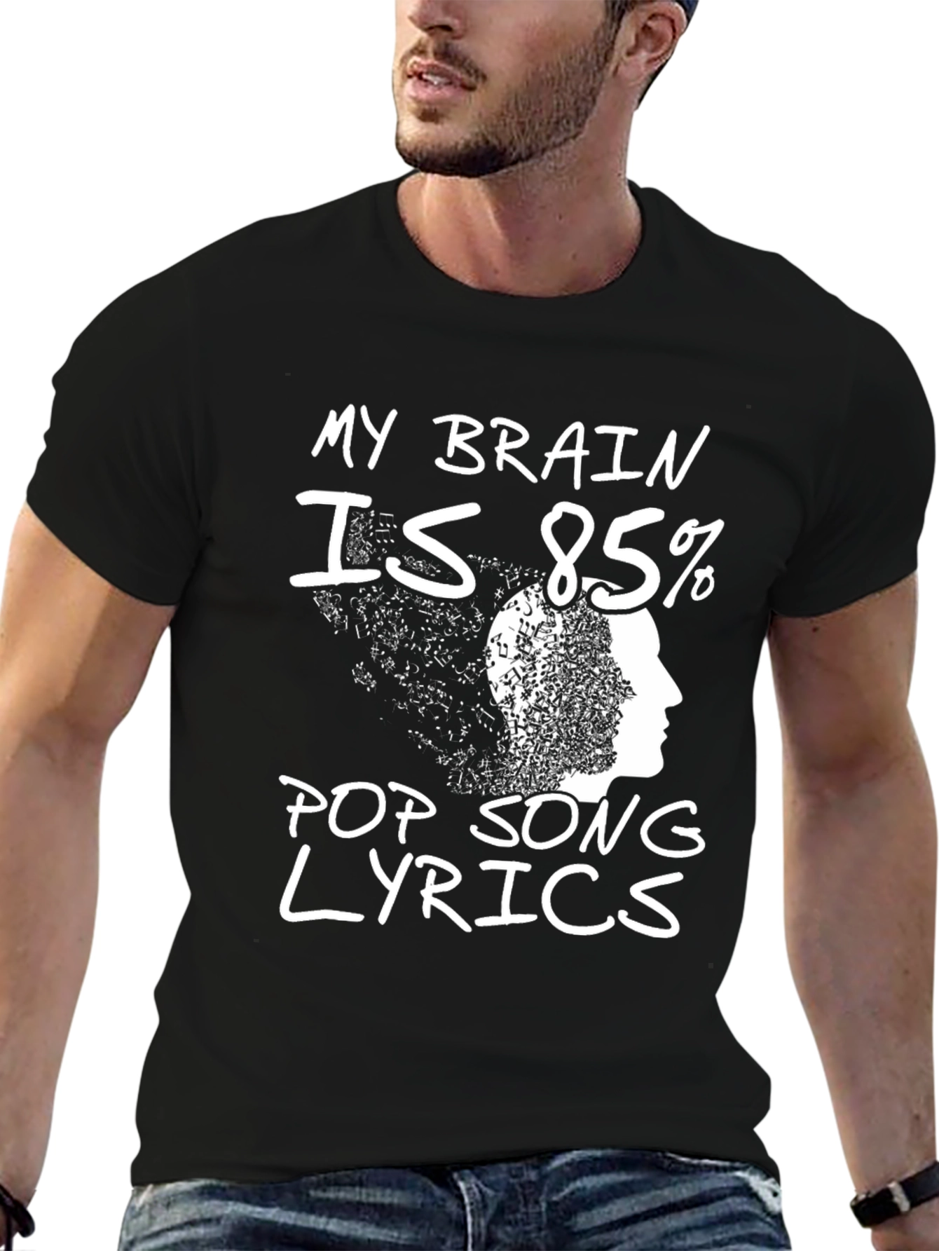 Pop Song Lyrics T-Shirt - Novelty Tee