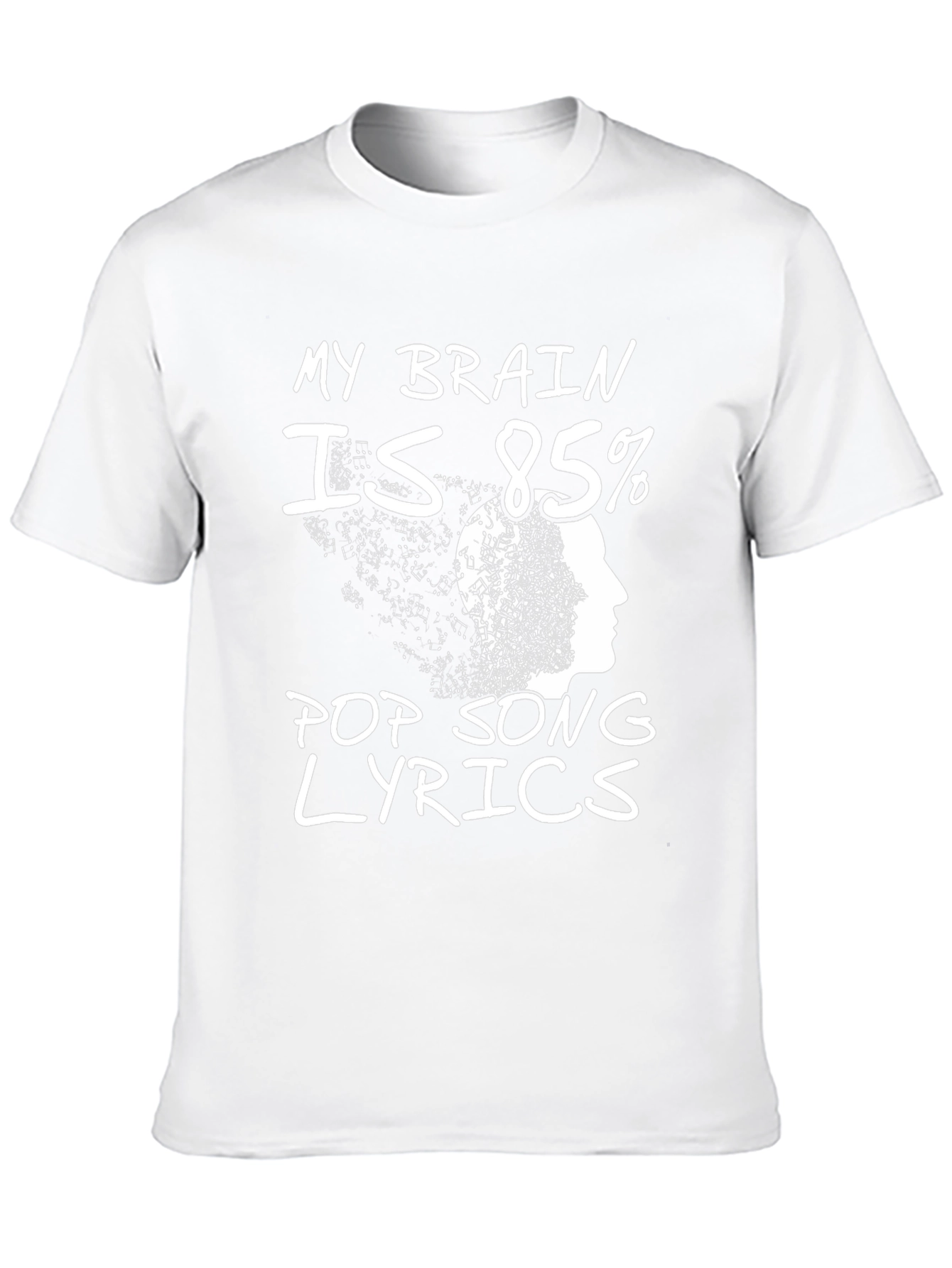 Pop Song Lyrics T-Shirt - Novelty Tee