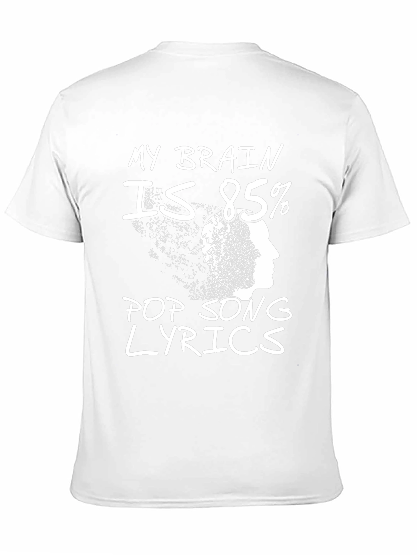 Pop Song Lyrics T-Shirt - Novelty Tee