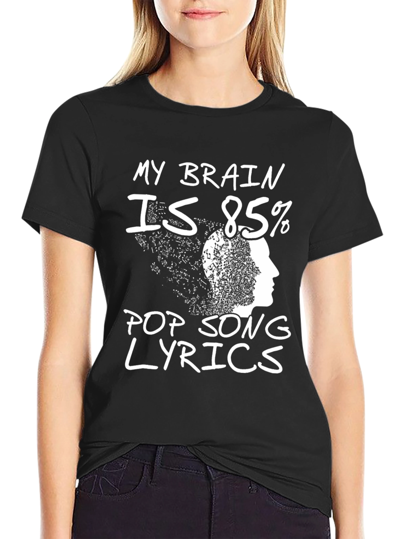 Pop Song Lyrics T-Shirt - Novelty Tee