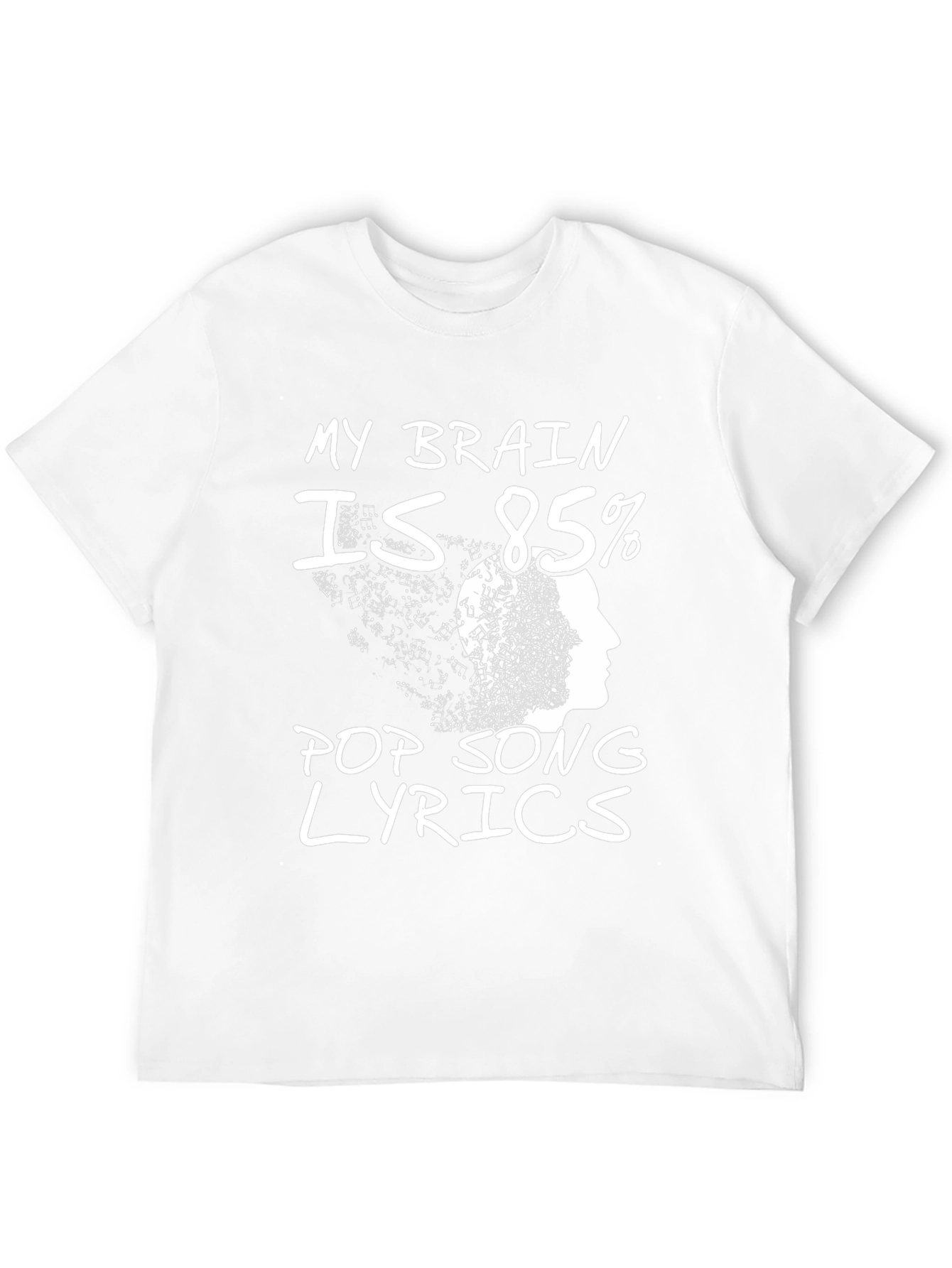 Pop Song Lyrics T-Shirt - Novelty Tee