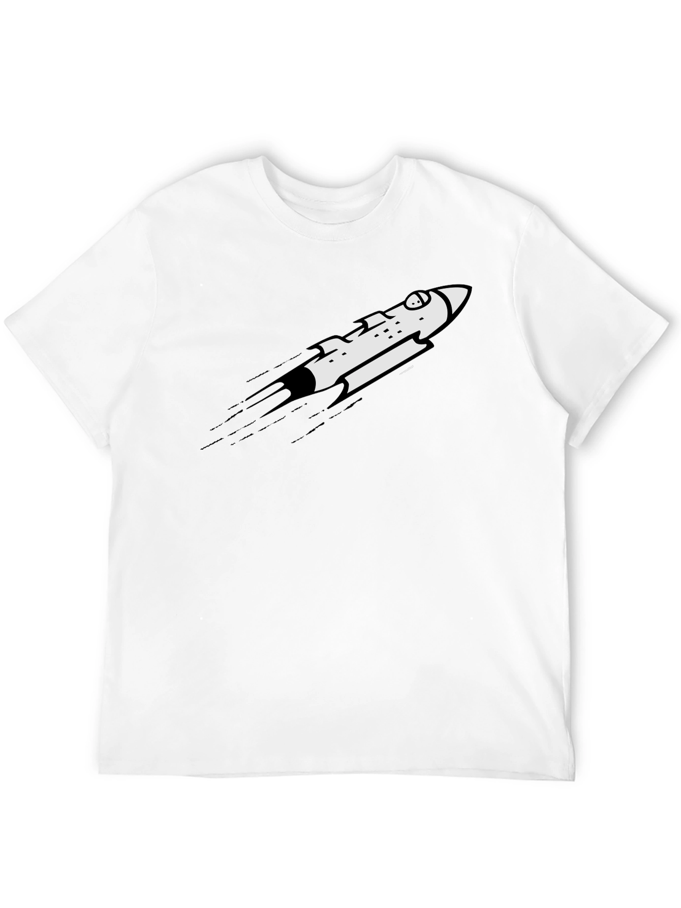Rocket Graphic Black T-Shirt
