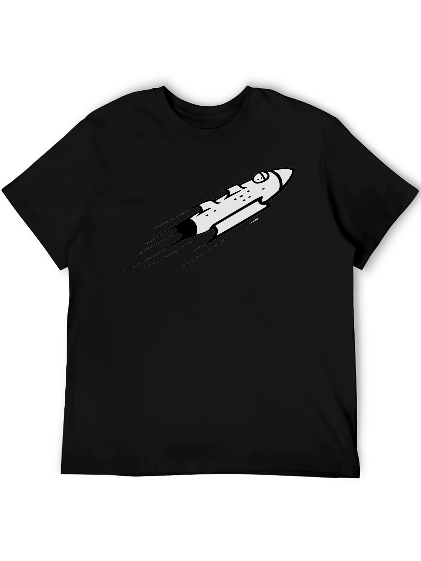 Rocket Graphic Black T-Shirt