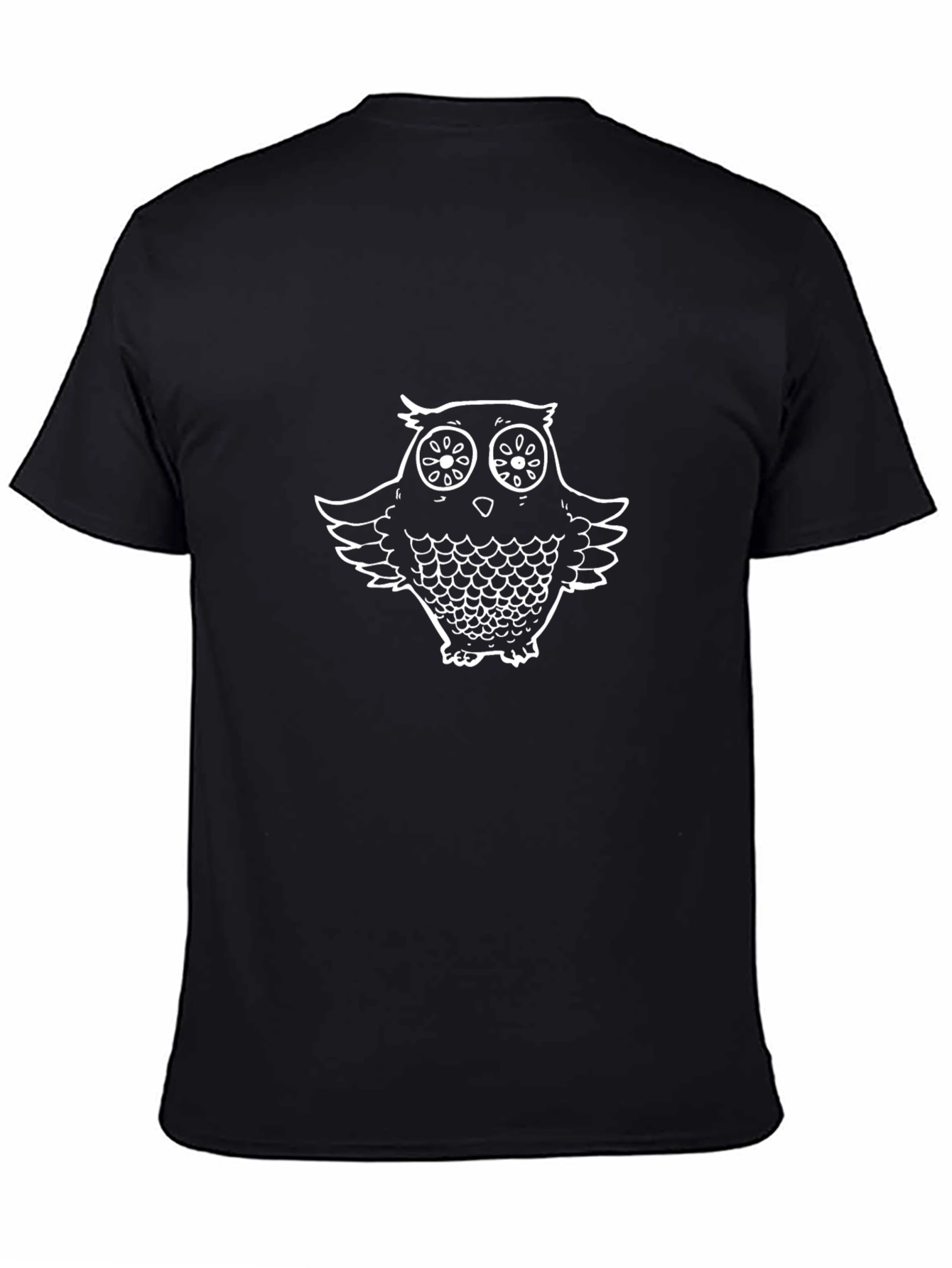 Cool Owl Graphic Black T-Shirt
