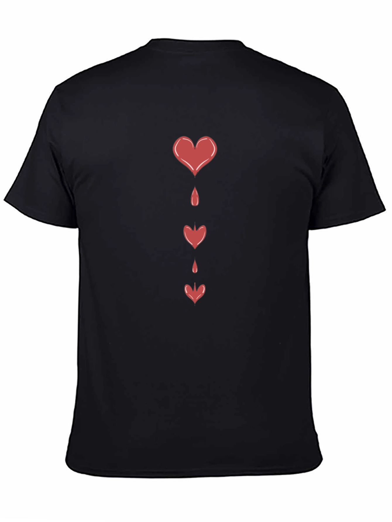Bleeding Hearts Graphic Black T-Shirt