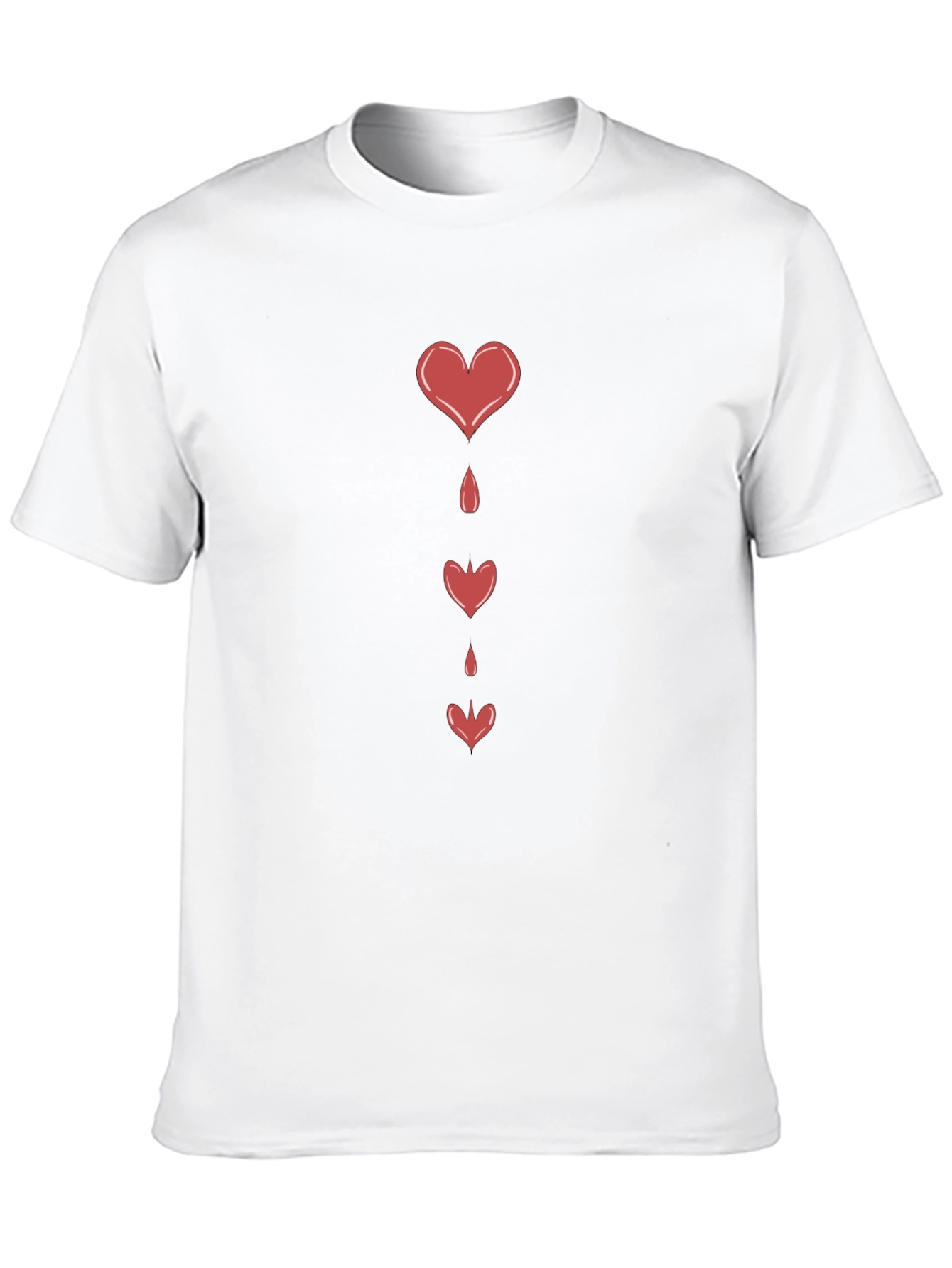 Bleeding Hearts Graphic Black T-Shirt