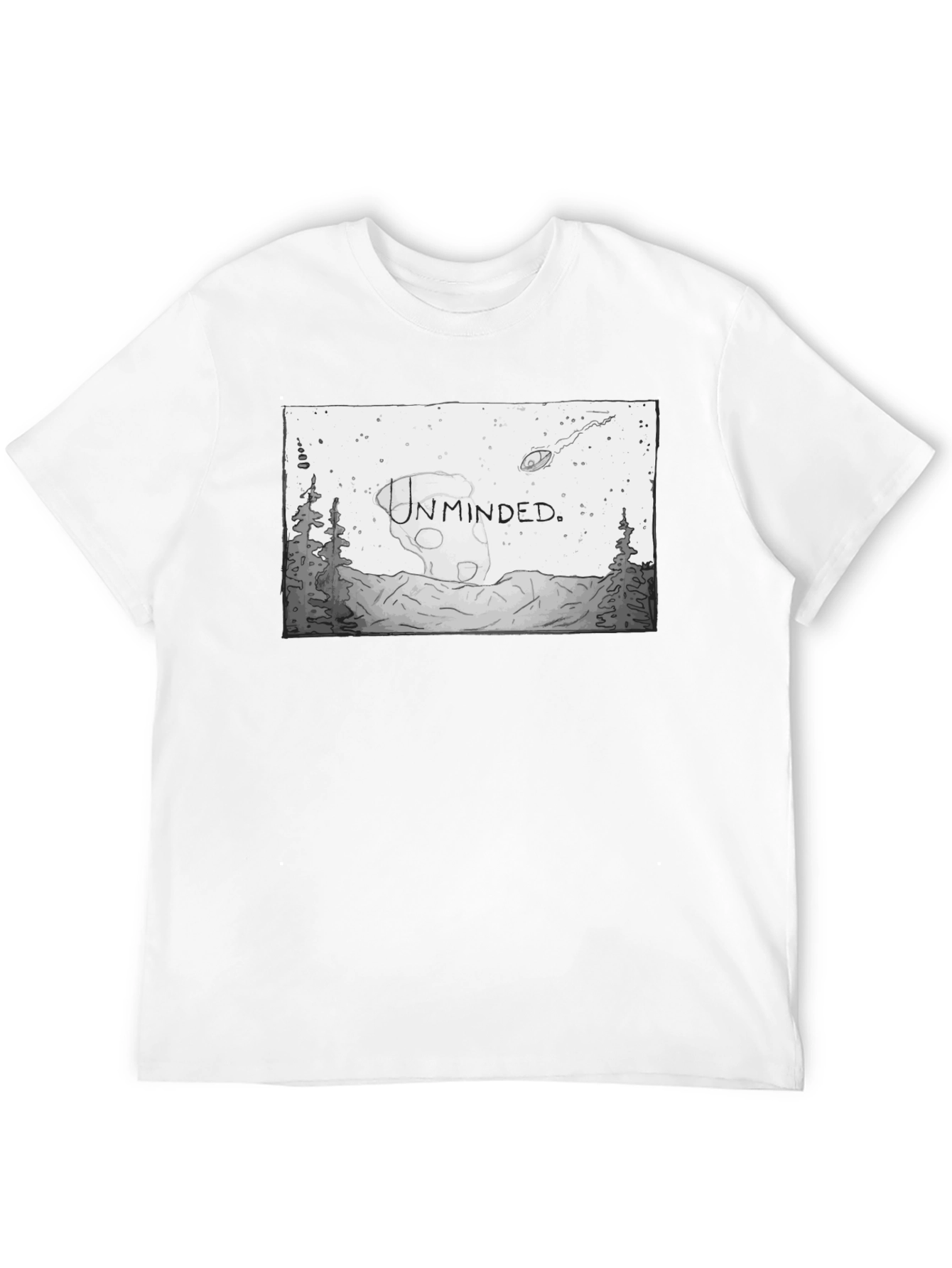 Unminded Graphic T-Shirt - Unique Black Tee