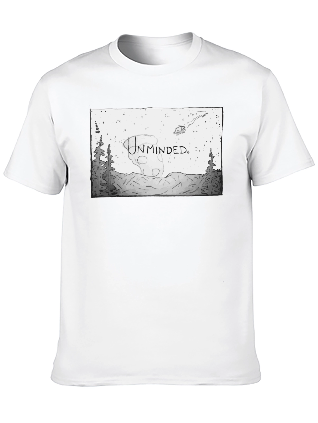 Unminded Graphic T-Shirt - Unique Black Tee