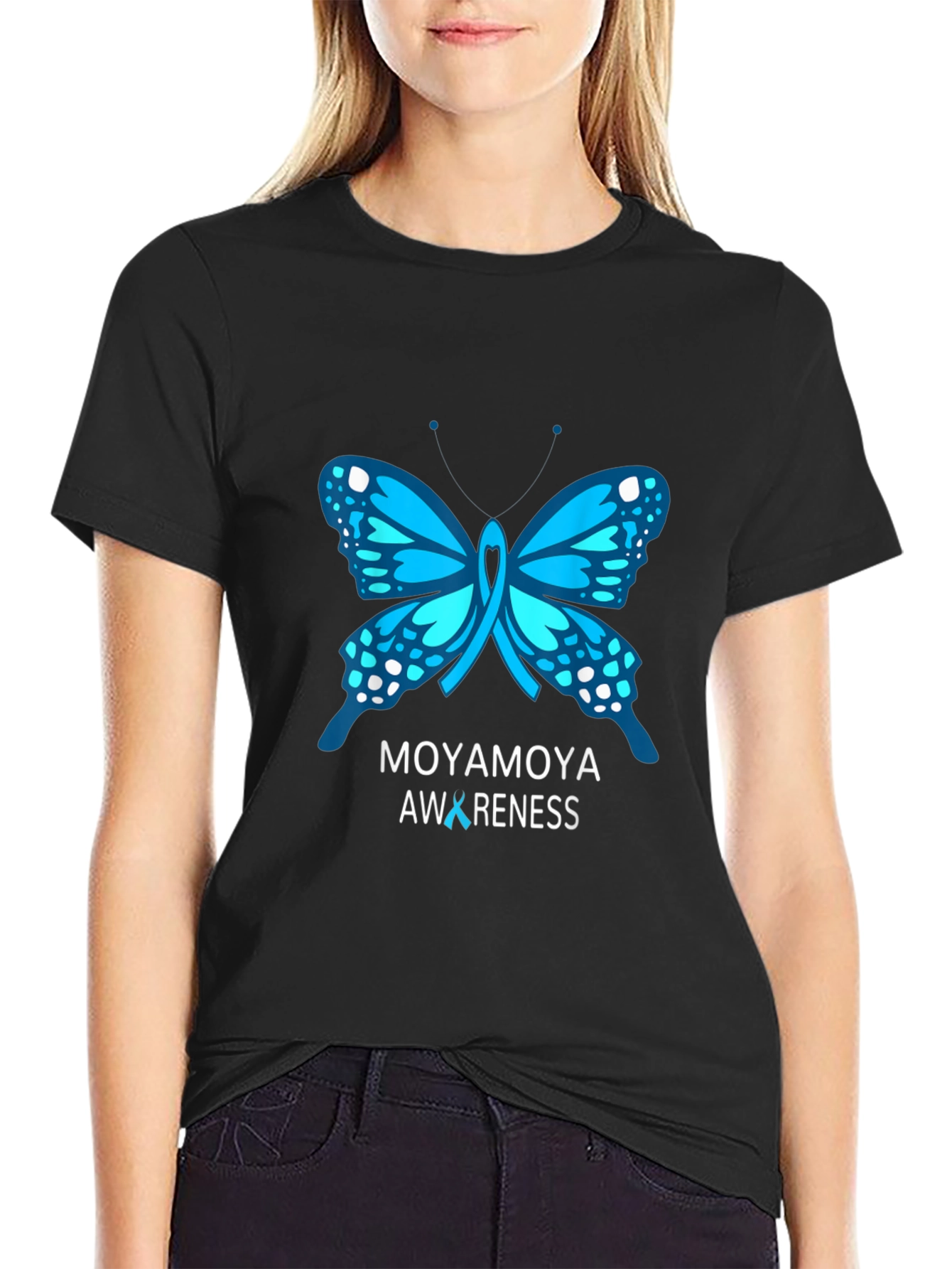 Moyamoya Awareness Butterfly T-Shirt
