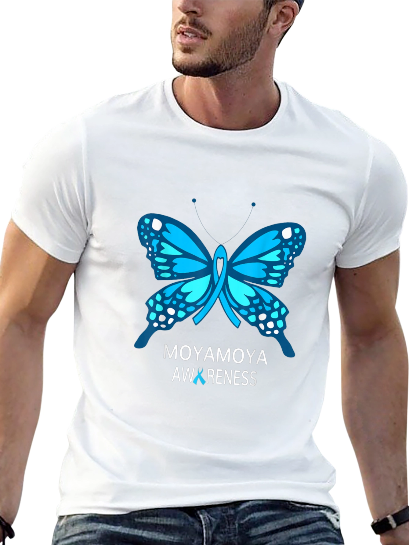 Moyamoya Awareness Butterfly T-Shirt