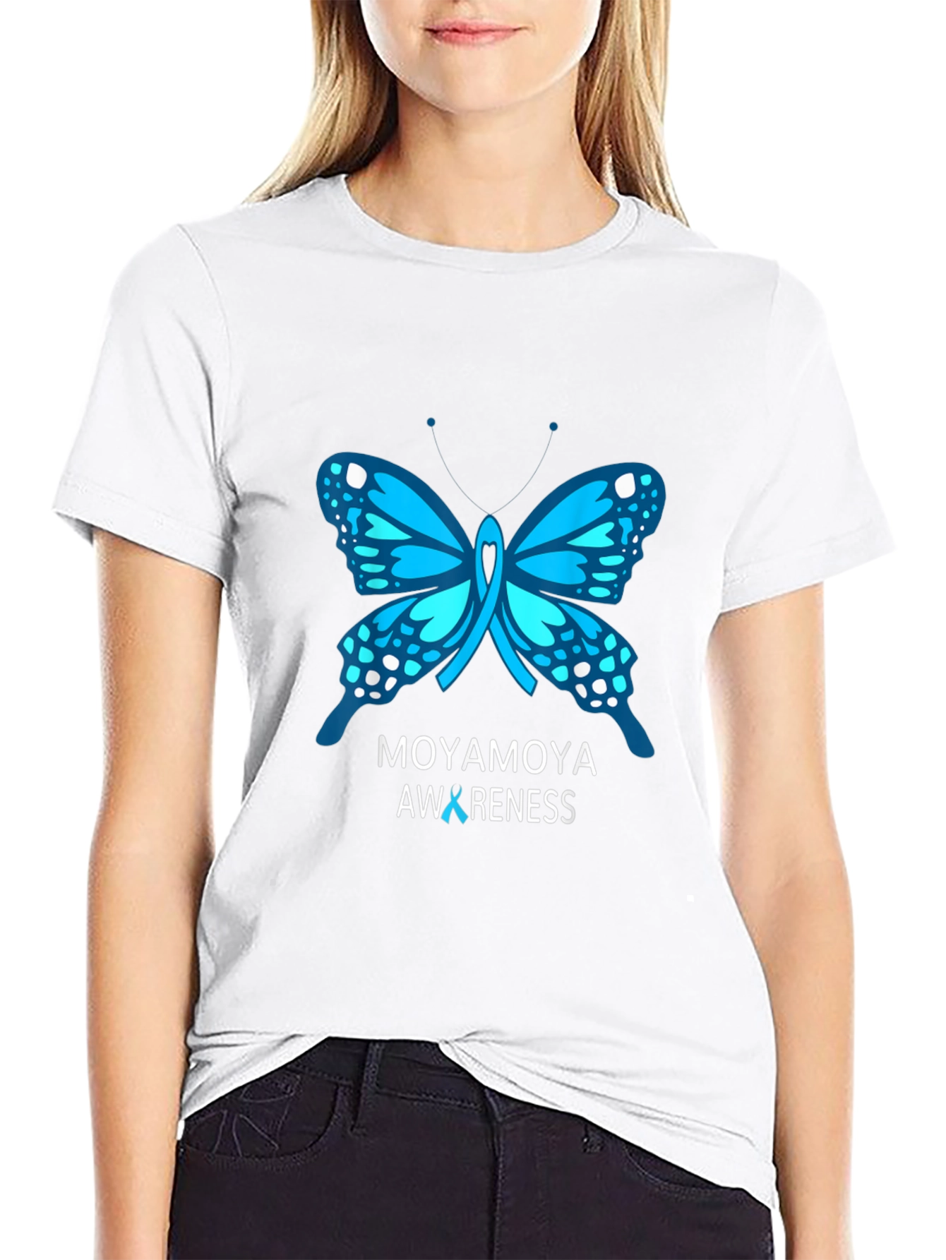 Moyamoya Awareness Butterfly T-Shirt