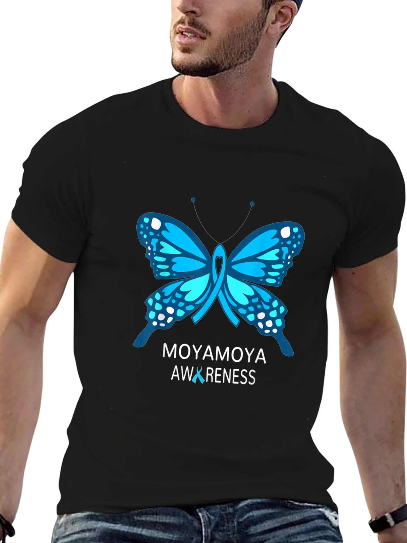 Moyamoya Awareness Butterfly T-Shirt