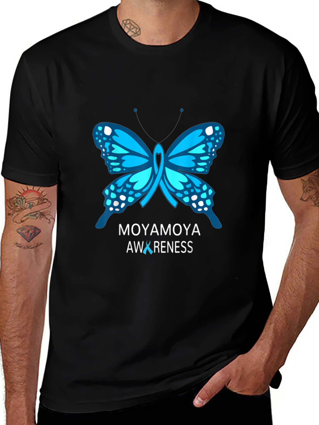 Moyamoya Awareness Butterfly T-Shirt
