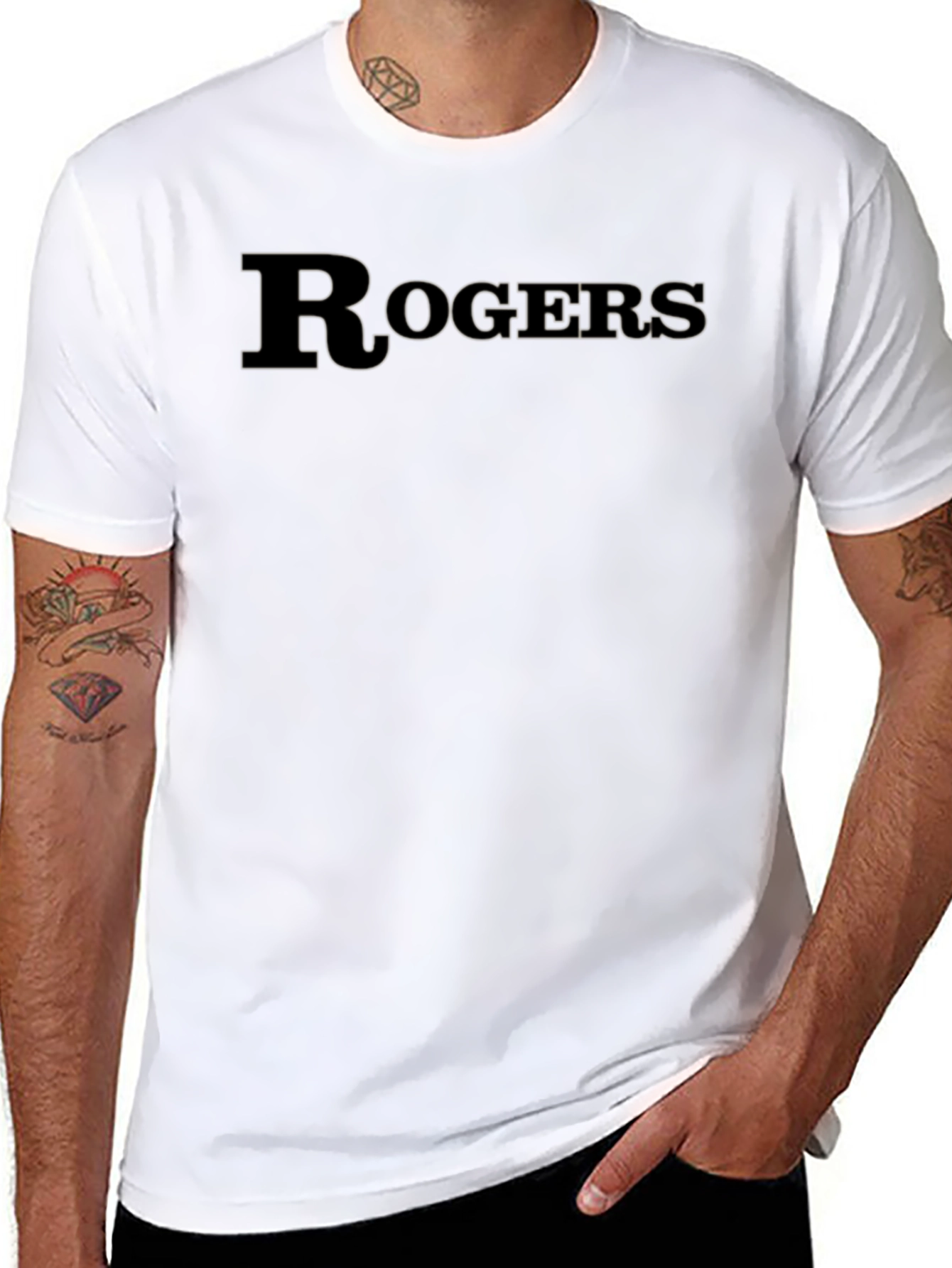 Rogers Black T-Shirt - Classic and Comfortable