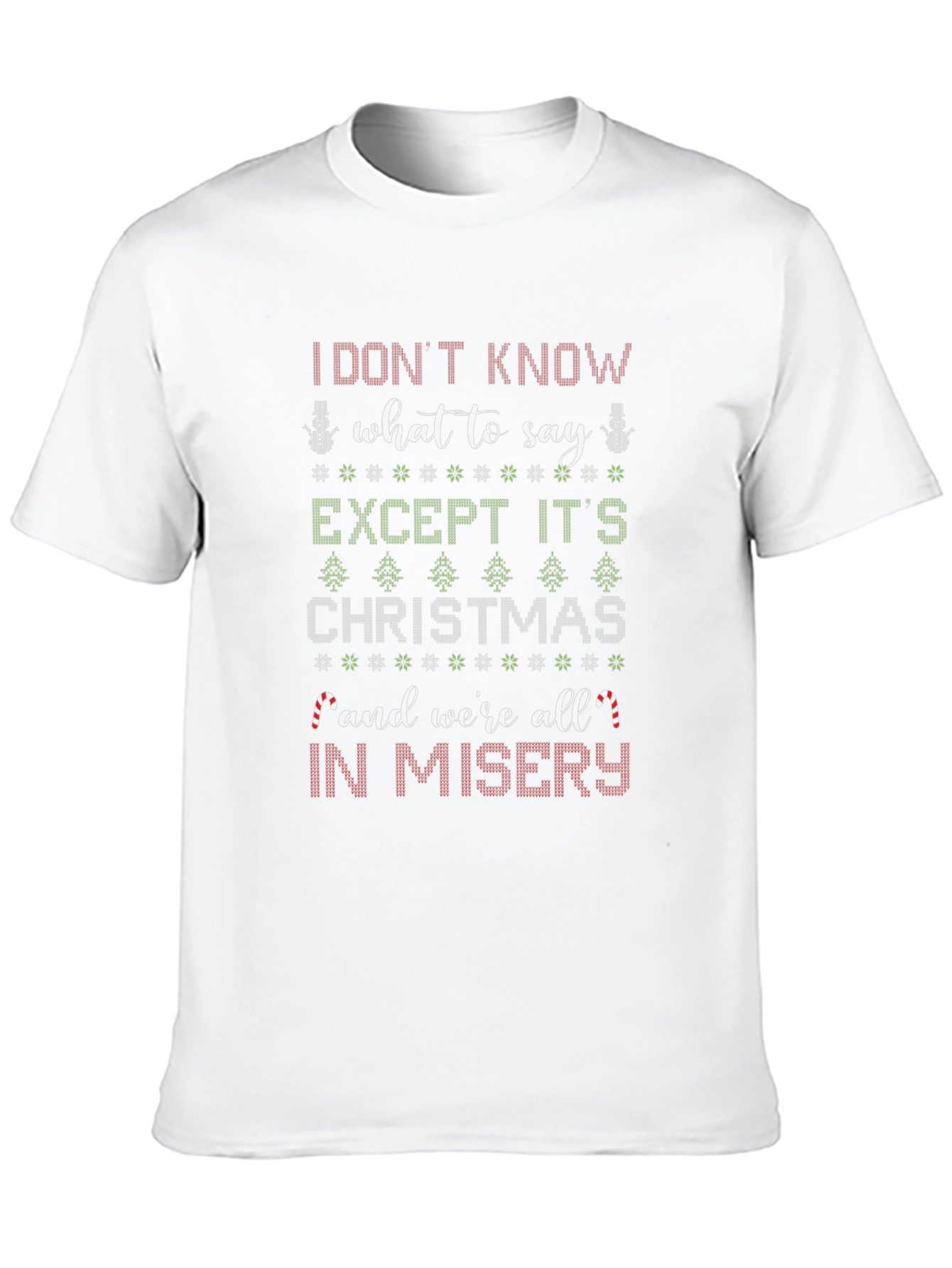 Funny Christmas Misery Graphic Tee