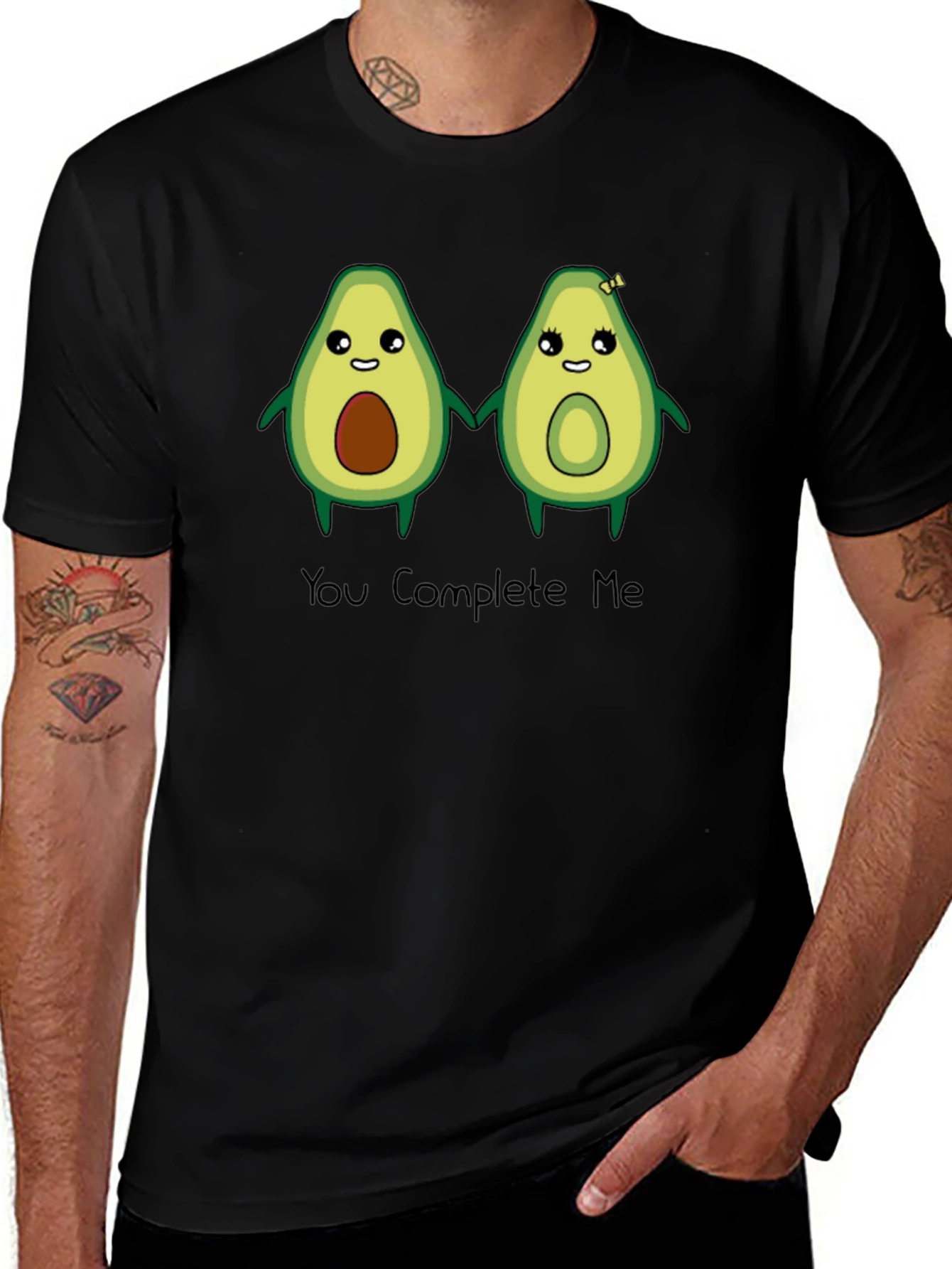 You Complete Me Avocado Graphic T-Shirt