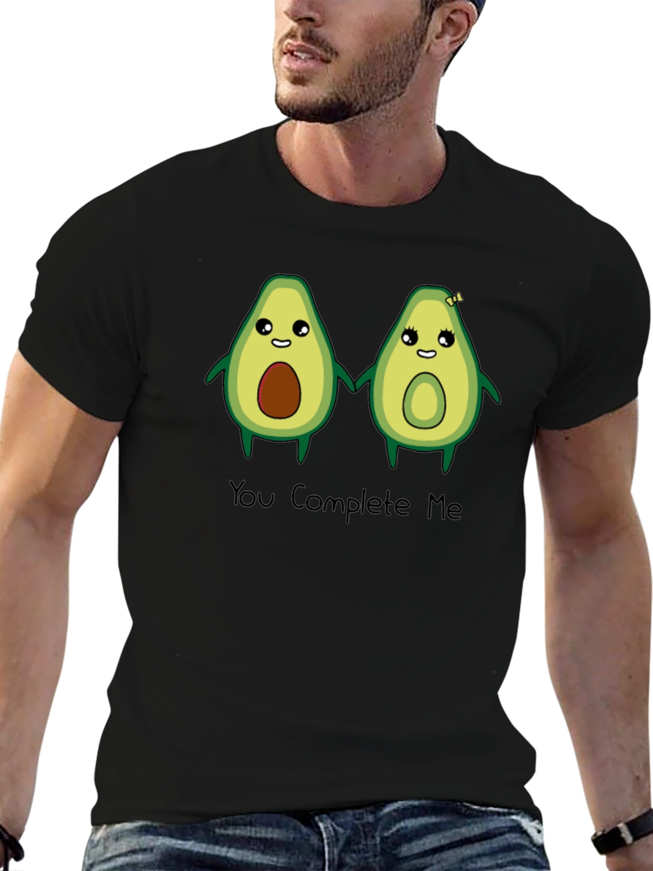 You Complete Me Avocado Graphic T-Shirt