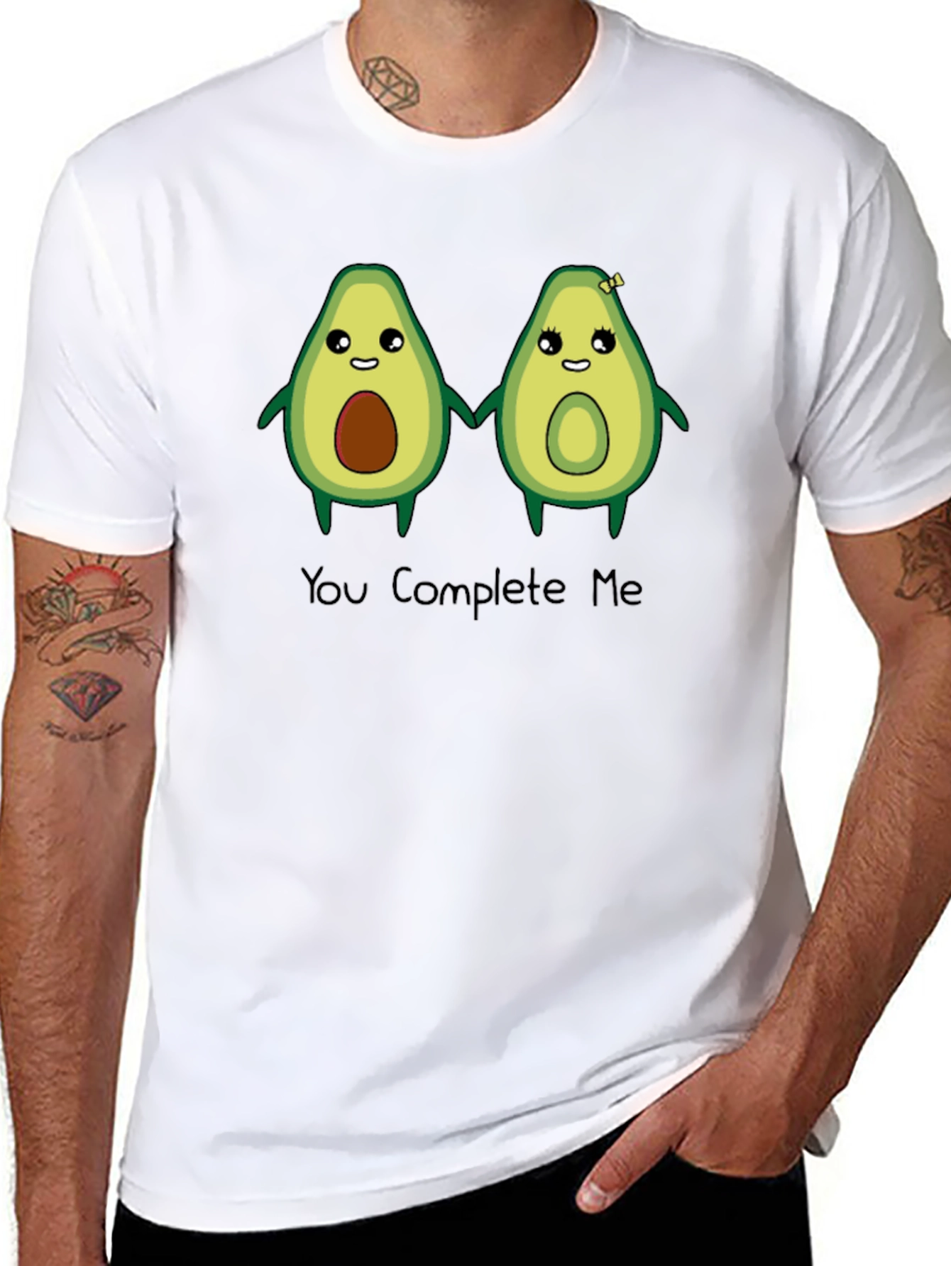 You Complete Me Avocado Graphic T-Shirt