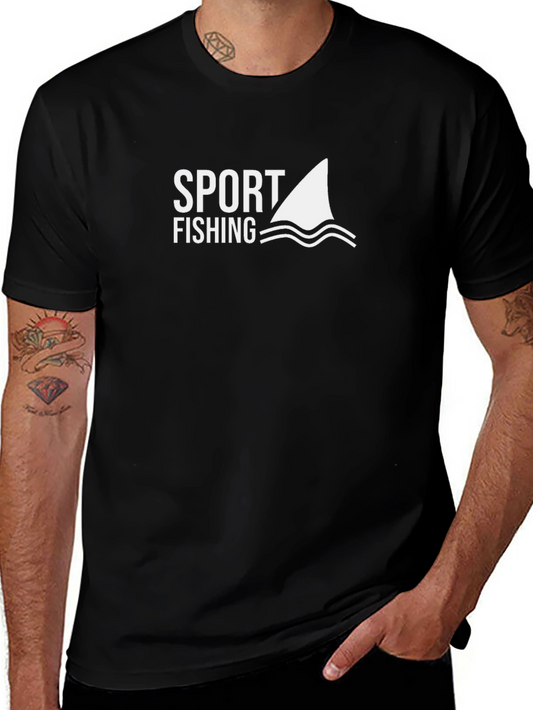 Sport Fishing T-Shirt - Shark Fin Design