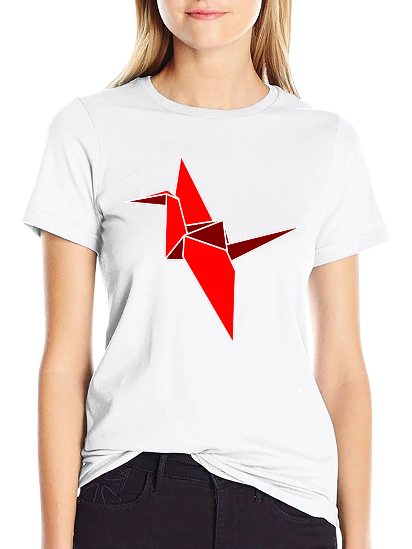 Origami Crane Graphic Tee - Unique Design