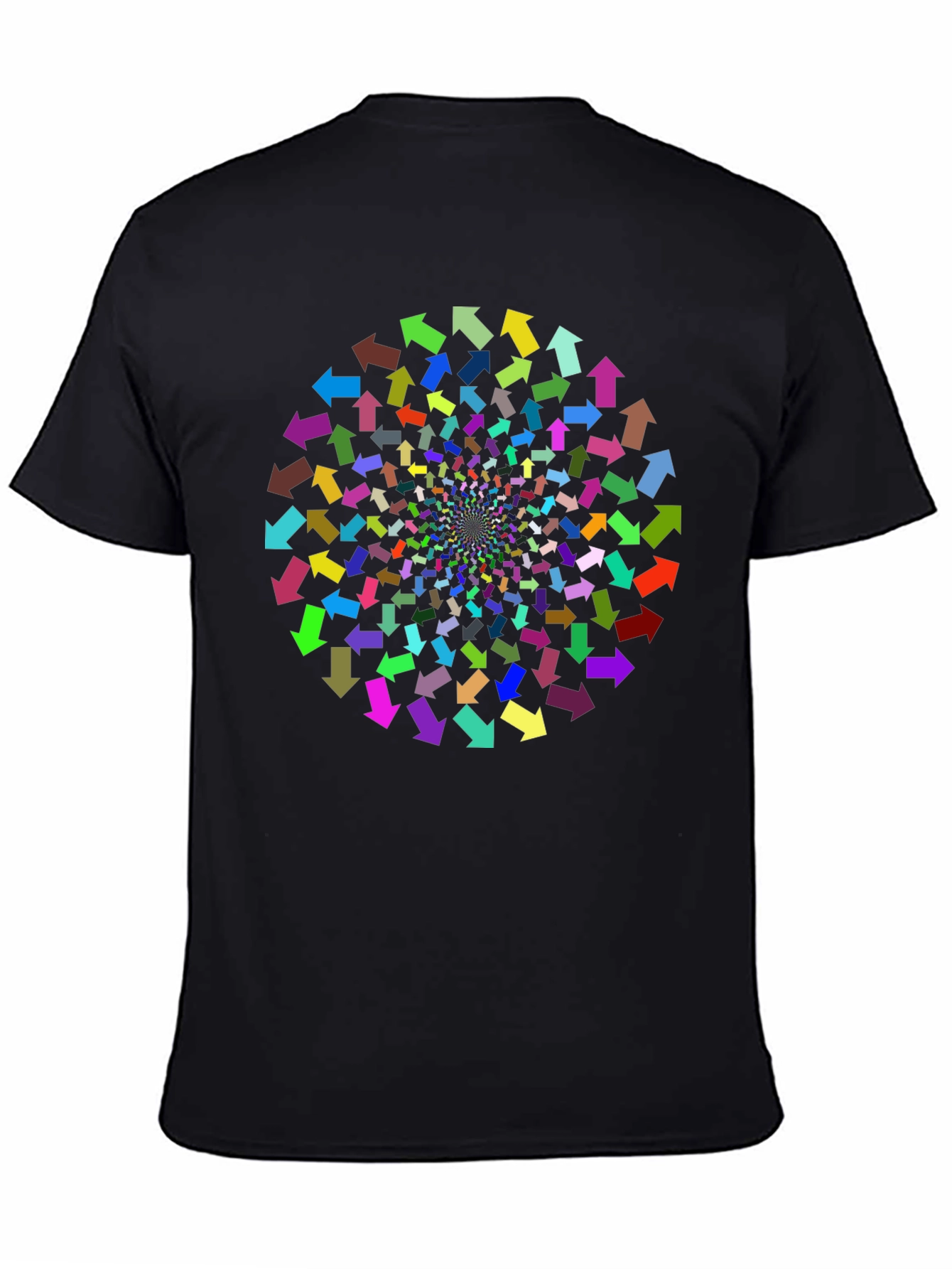 Abstract Arrow Vortex Graphic Print T-Shirt