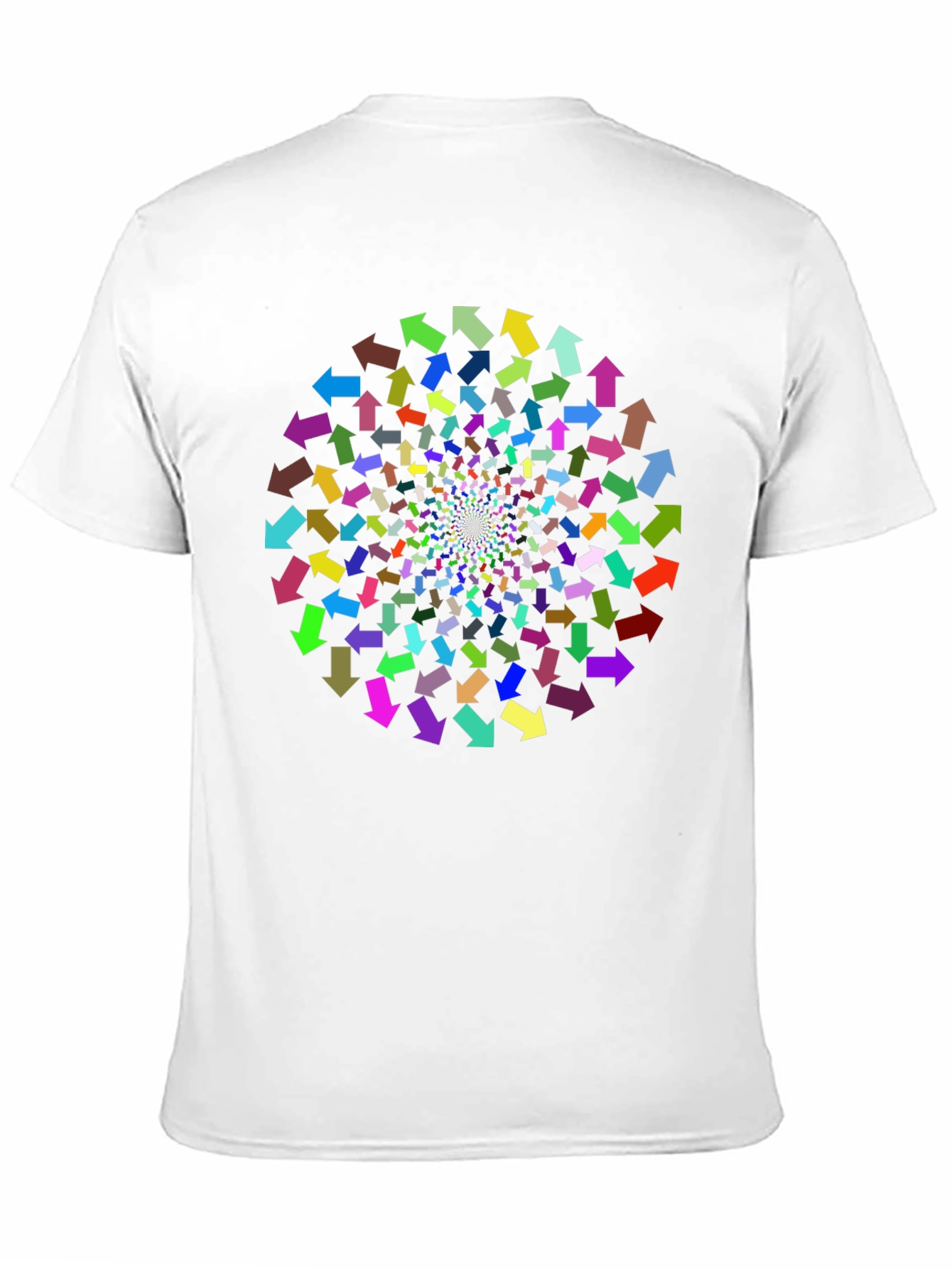 Abstract Arrow Vortex Graphic Print T-Shirt