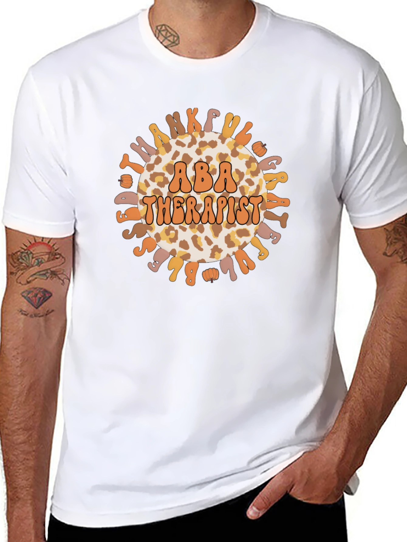 ABA Therapist T-Shirt Thankful Great