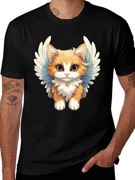 Cute Angel Cat Graphic Tee