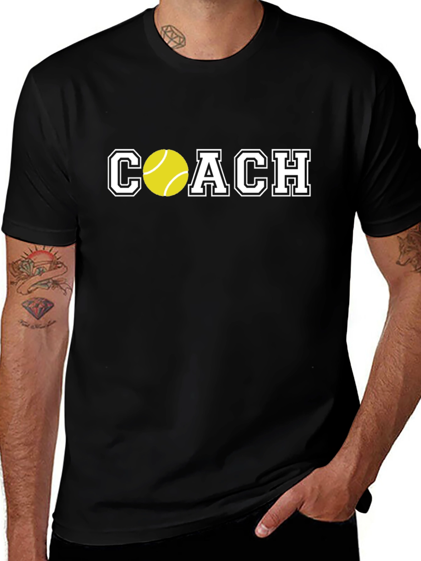 Tennis Coach Graphic Tee - Sporty and Stylish