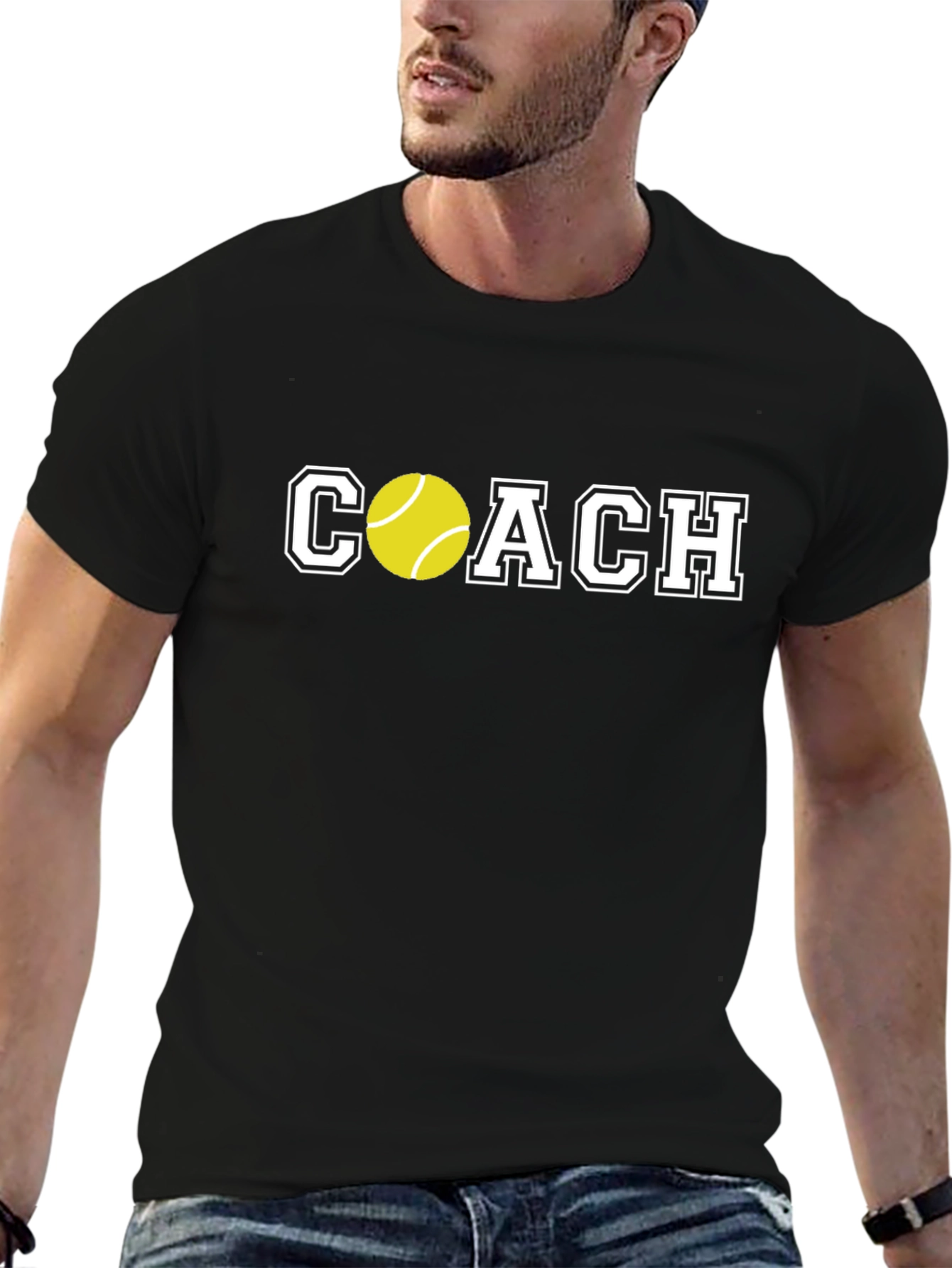 Tennis Coach Graphic Tee - Sporty and Stylish