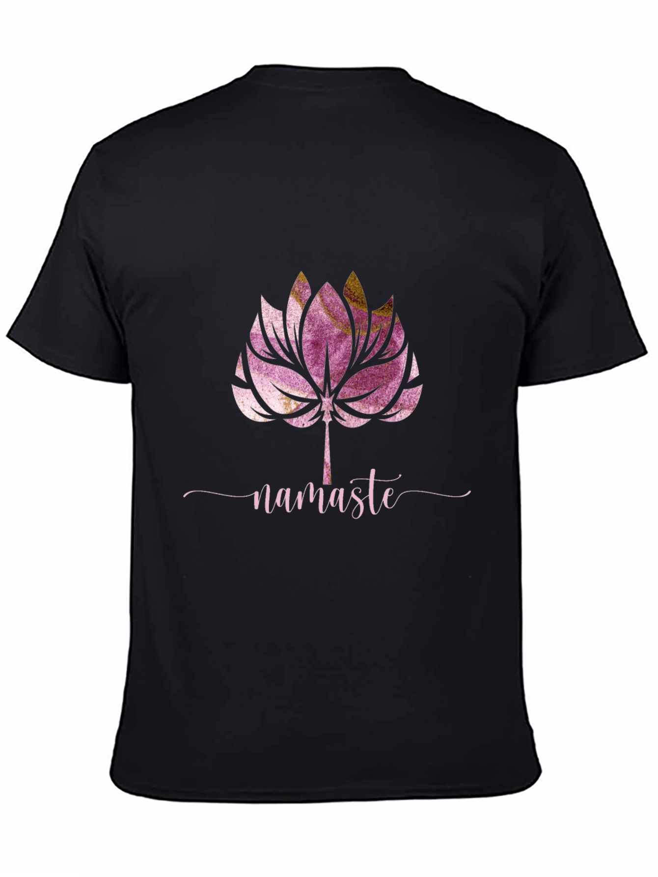Namaste Lotus Graphic Tee - Yoga Inspired Design