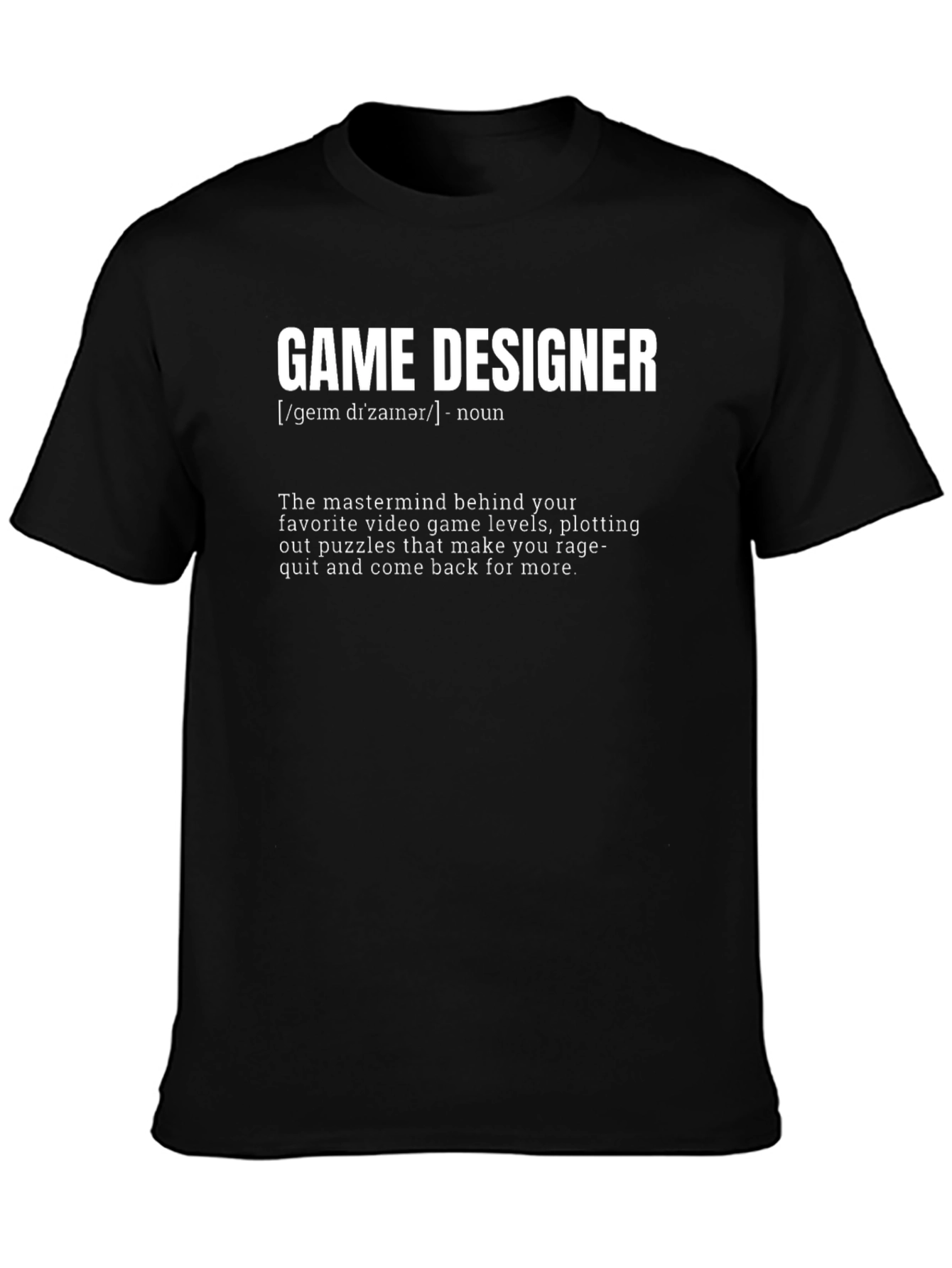 Game Designer Definition T-Shirt