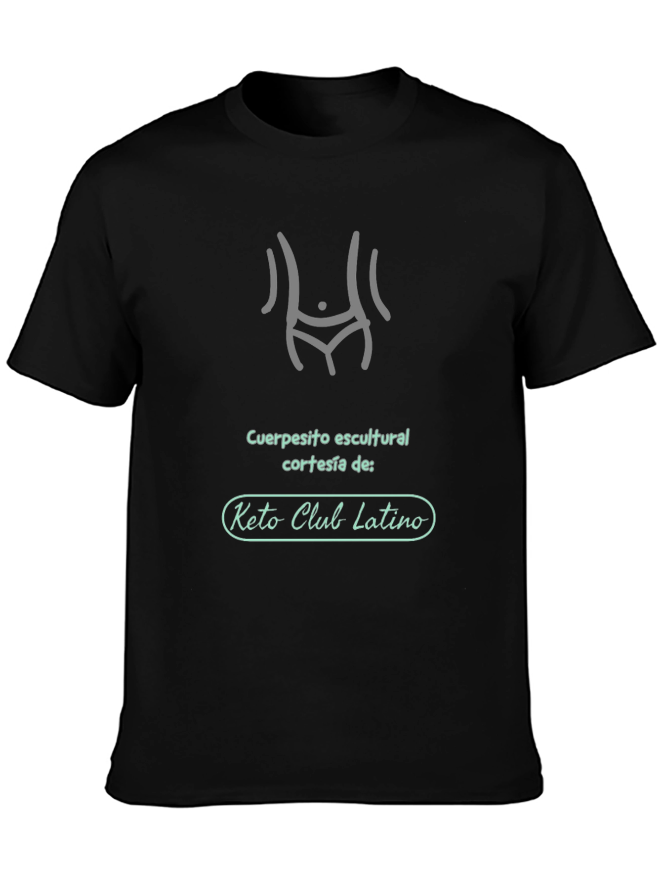Keto Club Latino Sculpted Body T-Shirt