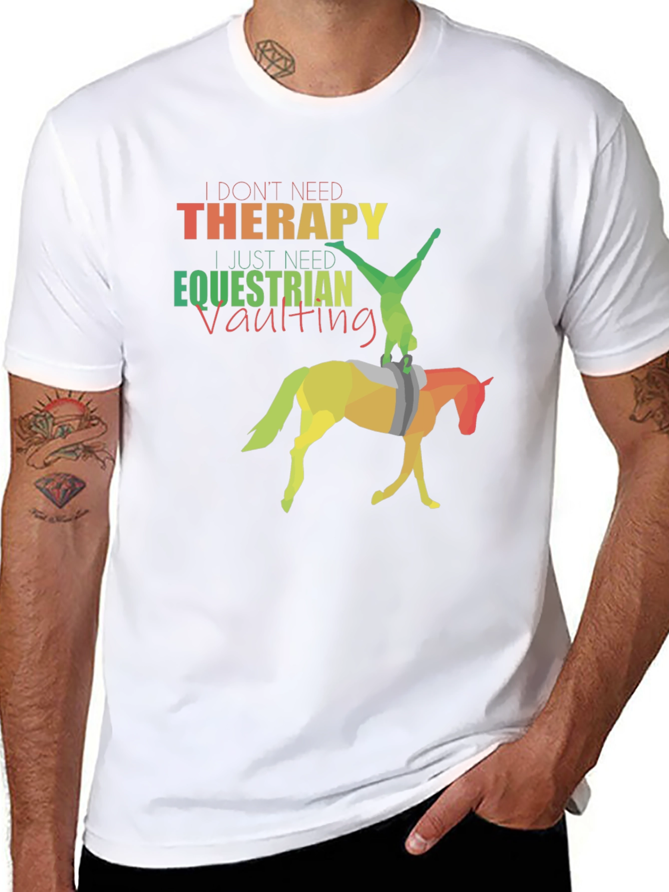 Equestrian Vaulting T-Shirt - Therapy Alternative
