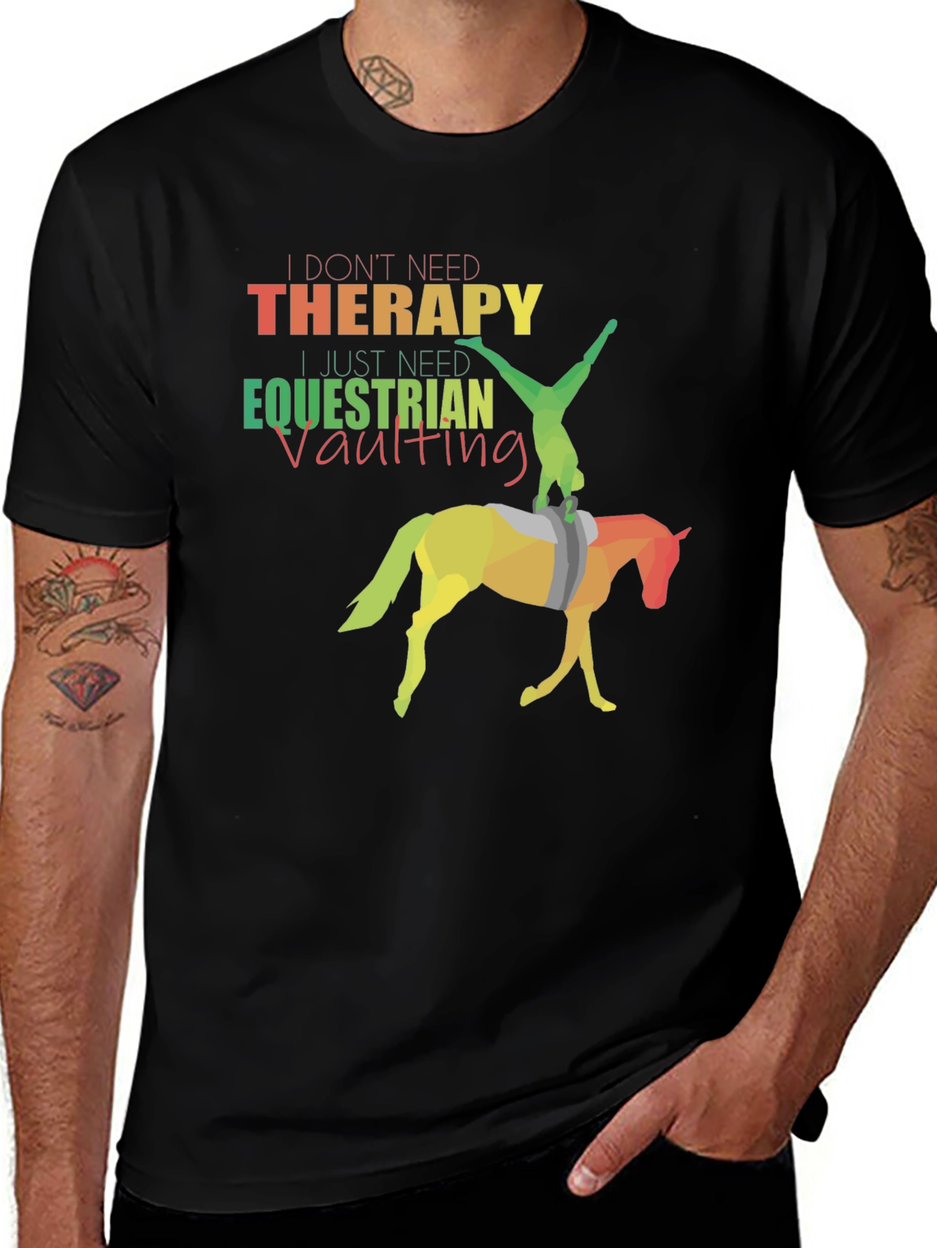 Equestrian Vaulting T-Shirt - Therapy Alternative