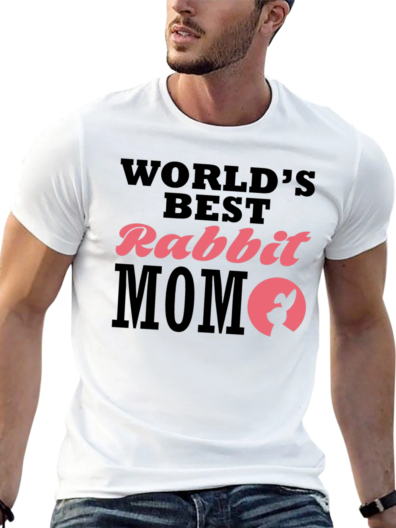 Worlds Best Rabbit Mom T-Shirt Cute Bunny Tee