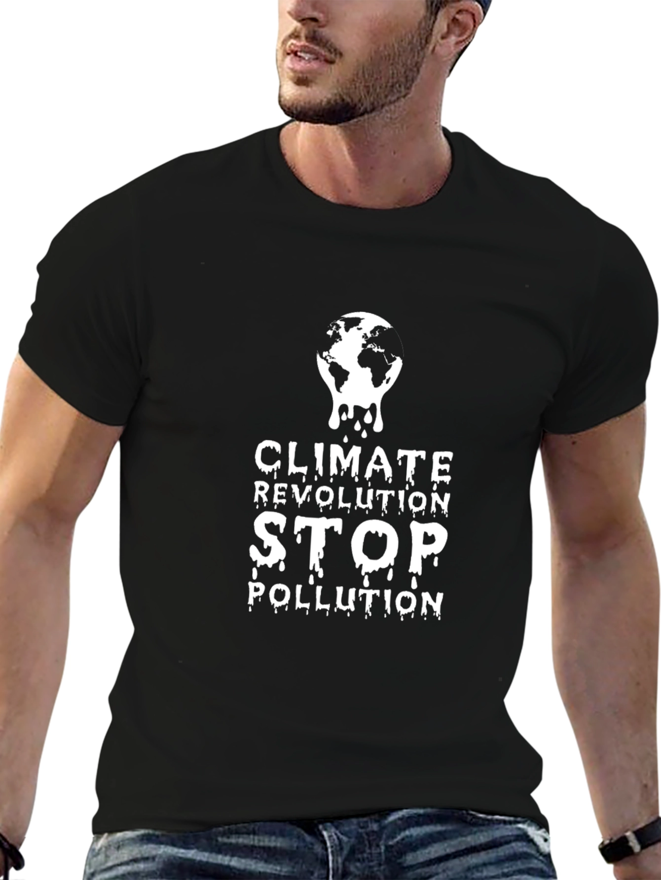 Climate Revolution Stop Pollution Graphic T-Shirt
