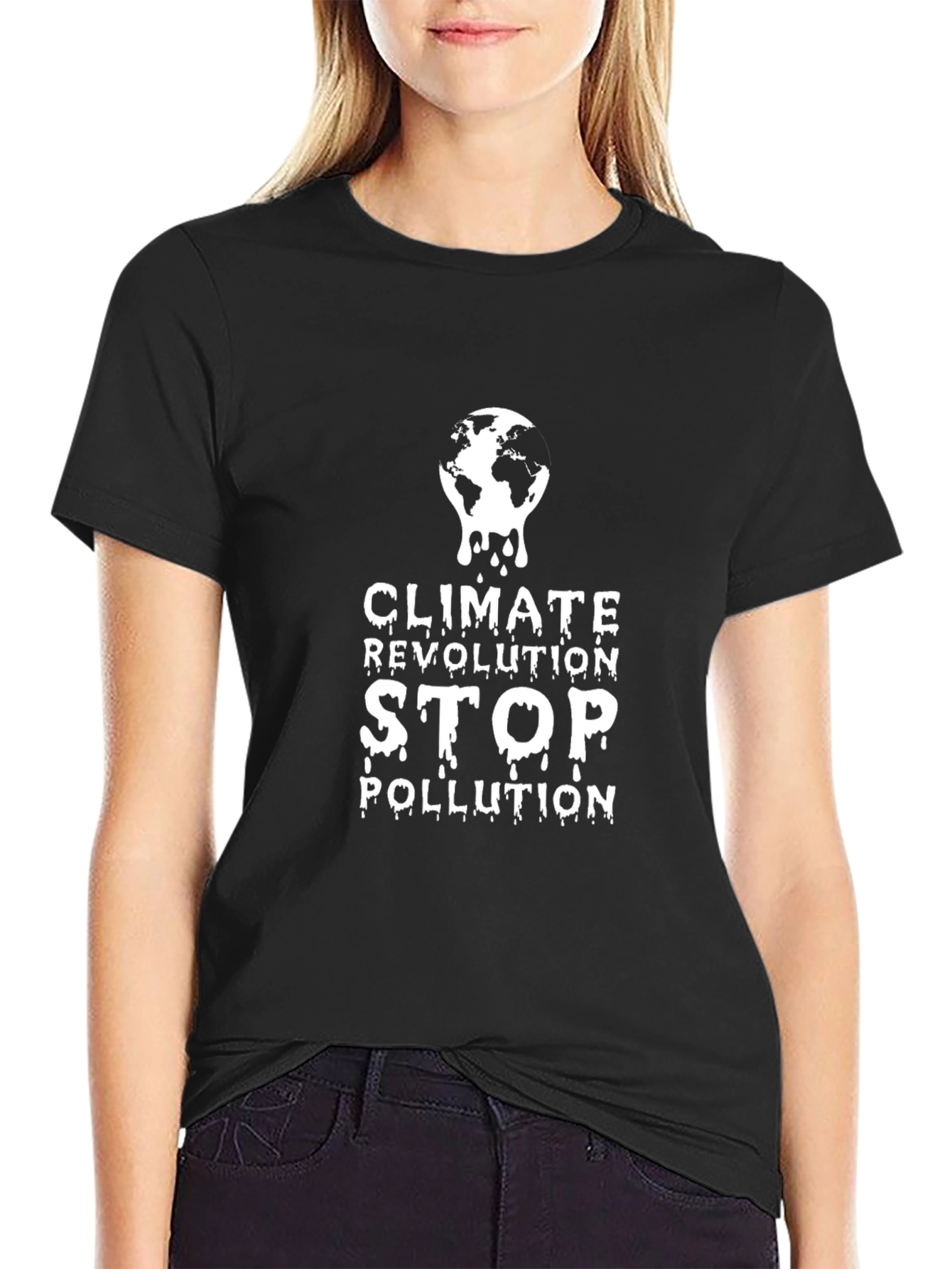 Climate Revolution Stop Pollution Graphic T-Shirt