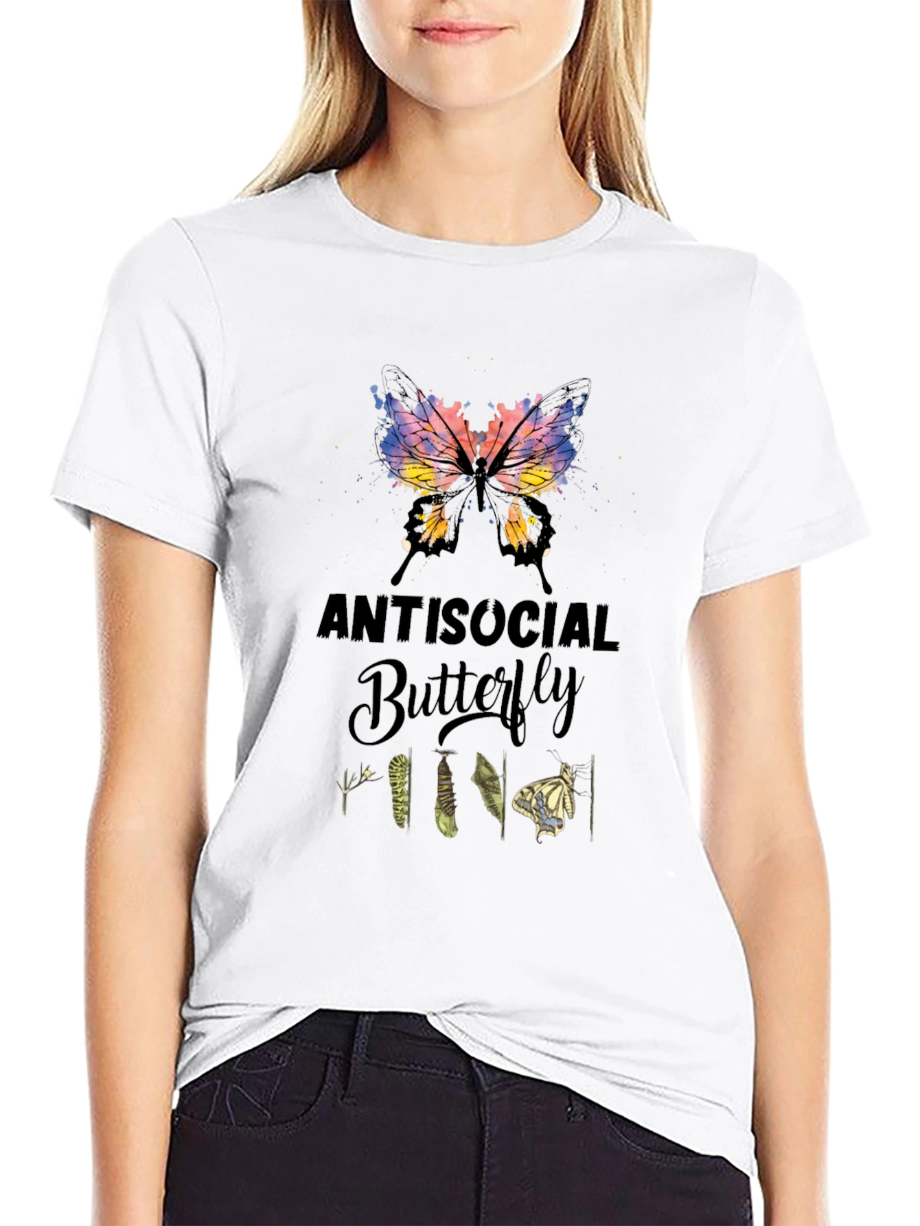 Antisocial Butterfly Graphic Tee