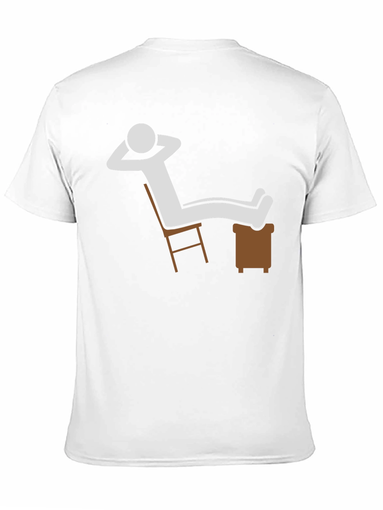 Relaxed Stick Figure Graphic Tee - Black