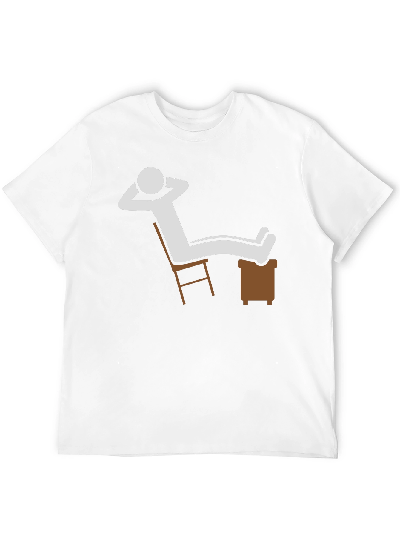 Relaxed Stick Figure Graphic Tee - Black
