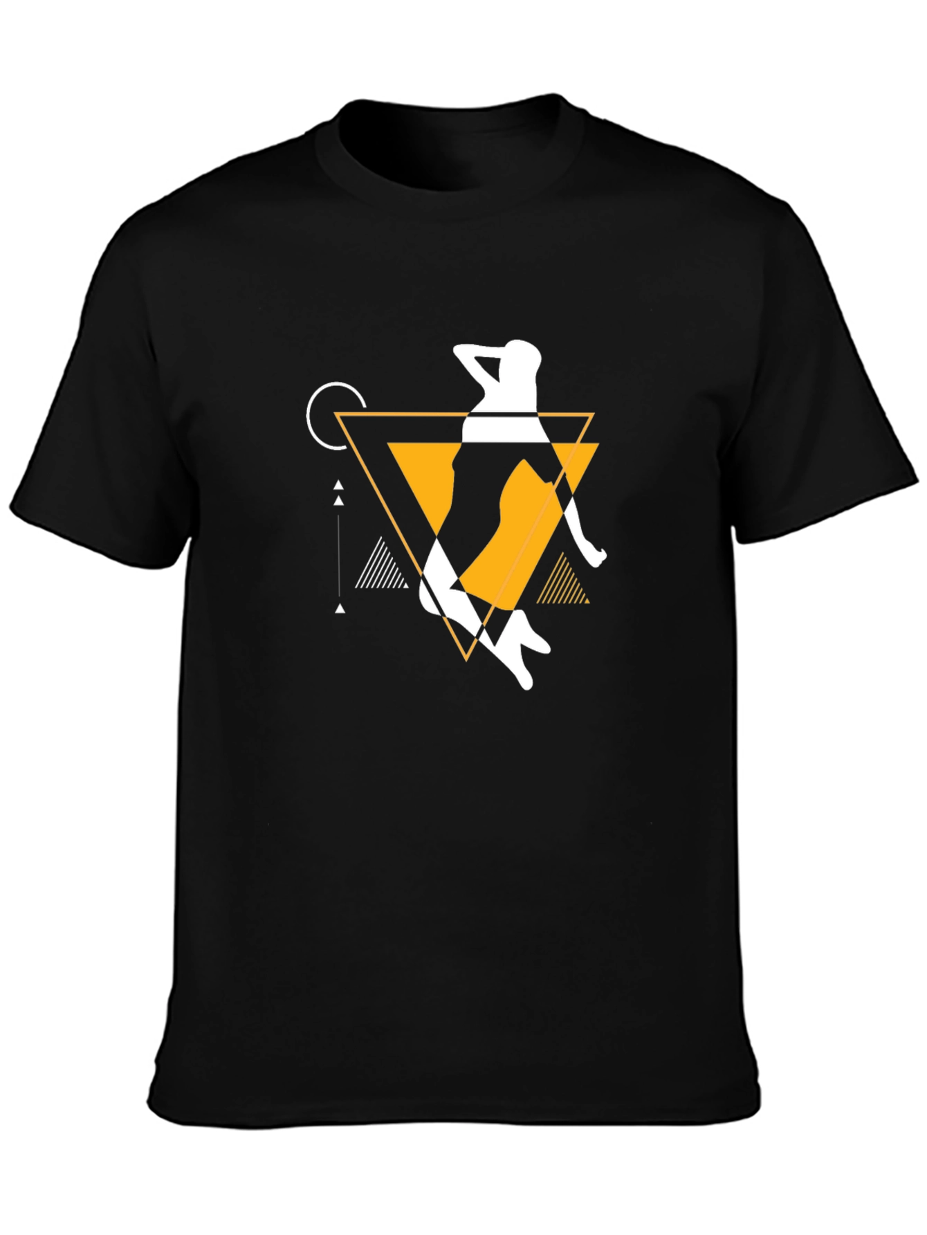 Geometric Dancer Graphic T-Shirt