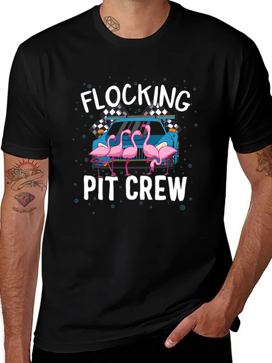 Flocking Pit Crew T-Shirt