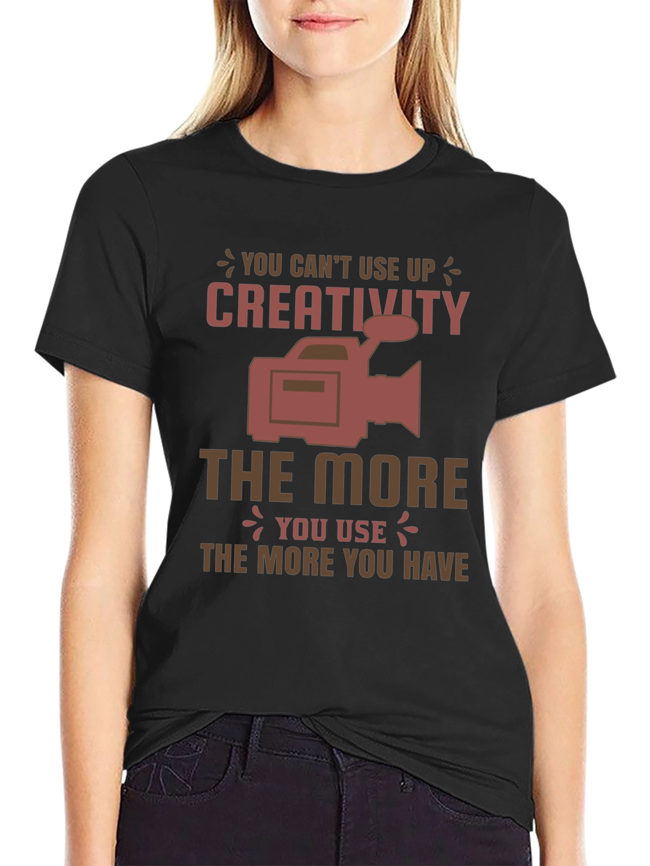 Creativity Graphic T-Shirt: Never Run Out!