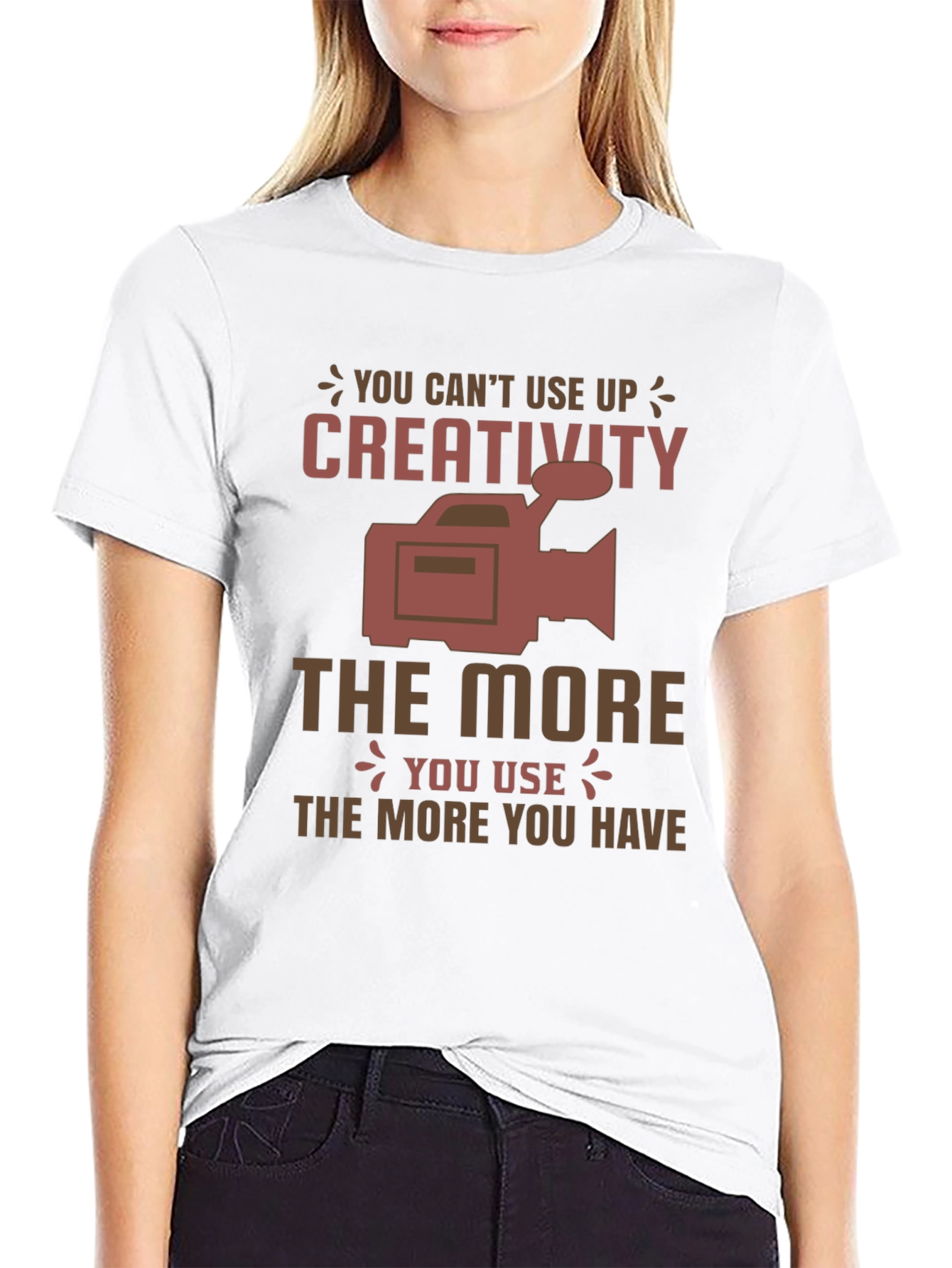 Creativity Graphic T-Shirt: Never Run Out!