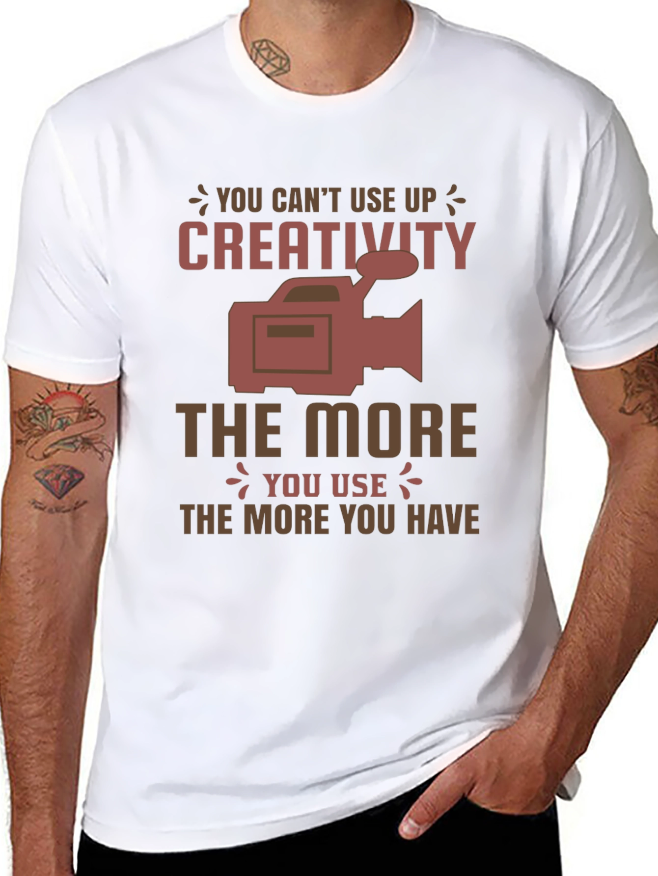 Creativity Graphic T-Shirt: Never Run Out!